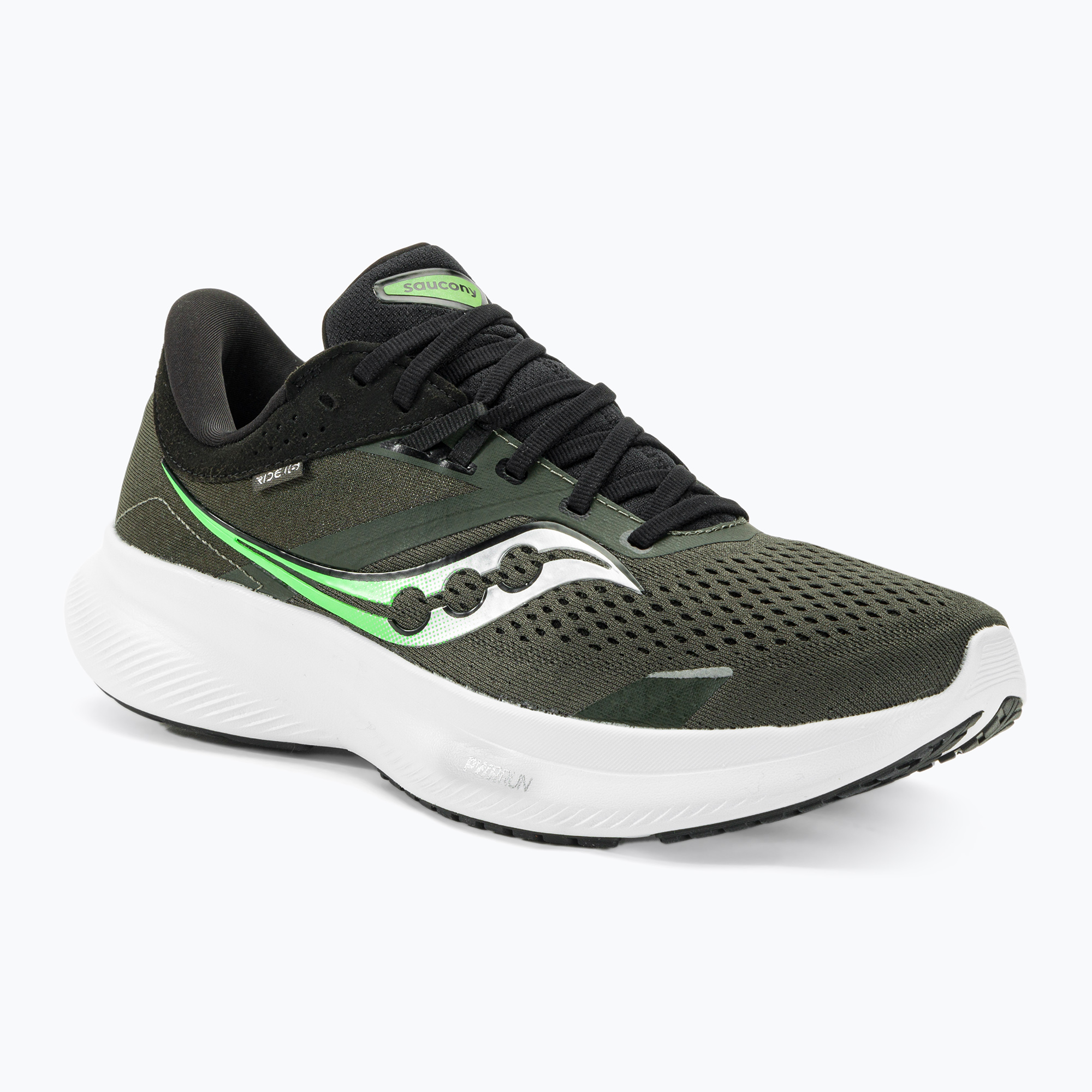 Scarpe da corsa Saucony Ride 16 umbra/slime da uomo (47 EU) (Ride 16 S20830)