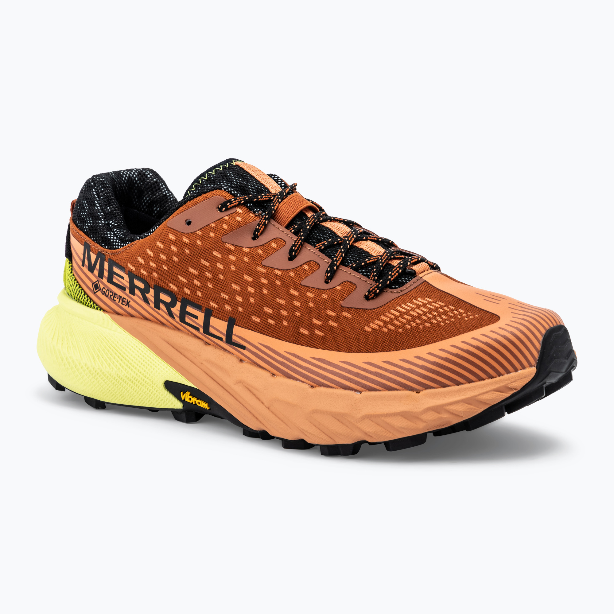 Merrell Agility Peak 5 Gtx scarpe da corsa uomo clay / melon (43.5 EU) (Agility Peak 5 Gtx J068101)