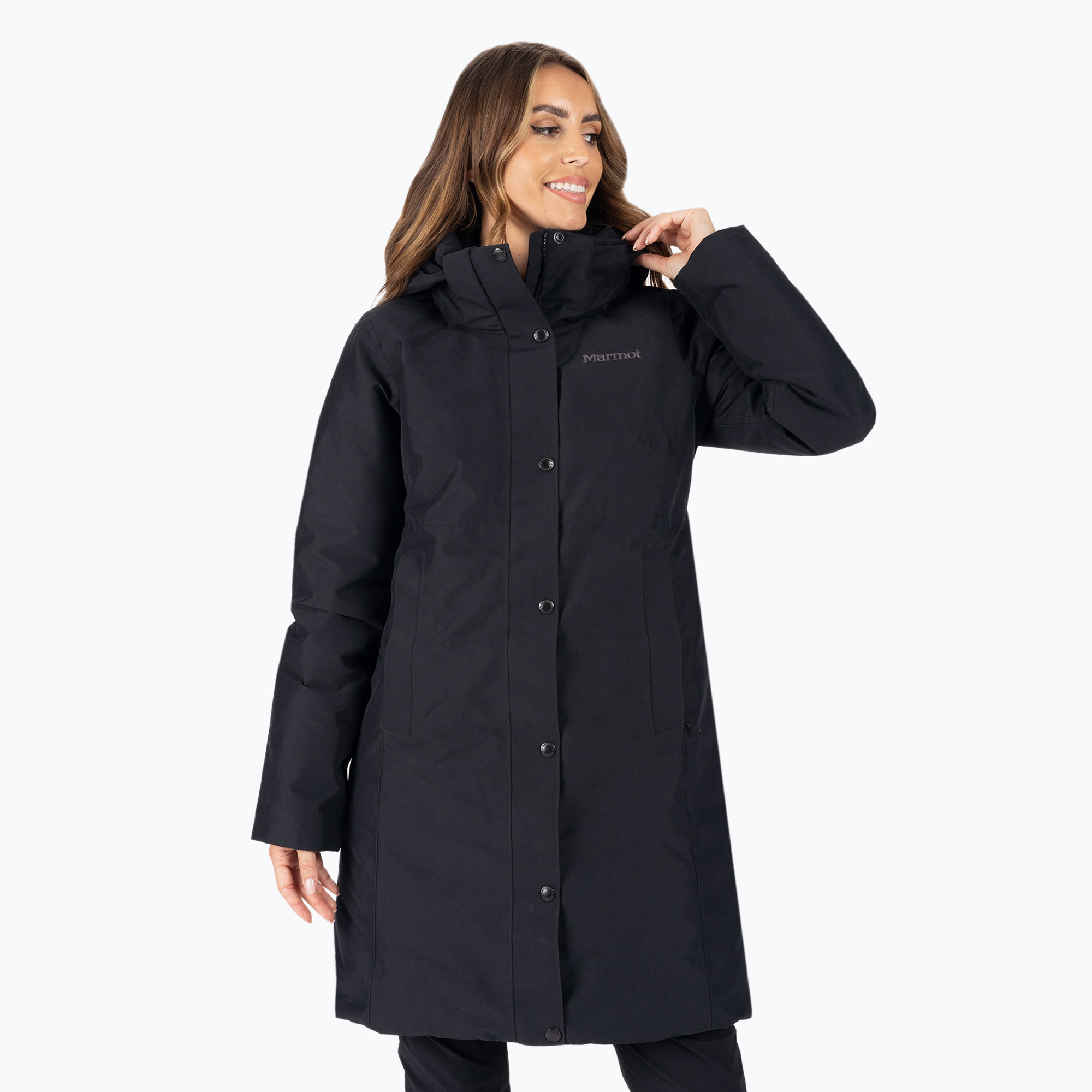 Cappotto Chelsea Marmot da donna mackintosh nero (M) (Chelsea Coat M13169)