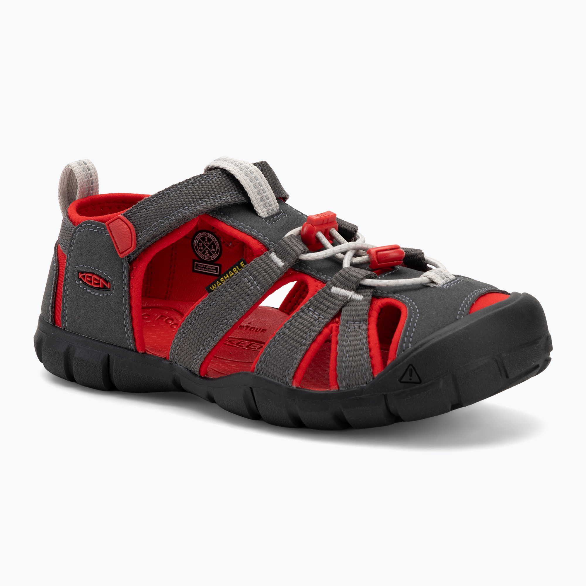 KEEN Seacamp II CNX magnete/ sandali junior da tappeto rosso (32/33 Eu) (Seacamp II CNX 1030811)