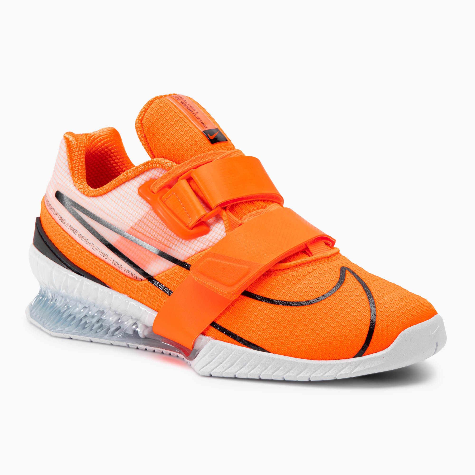 Scarpa da sollevamento pesi Nike Romaleos 4 arancione/nero/bianco (44 EU) (Romaleos 4 CD3463-801)