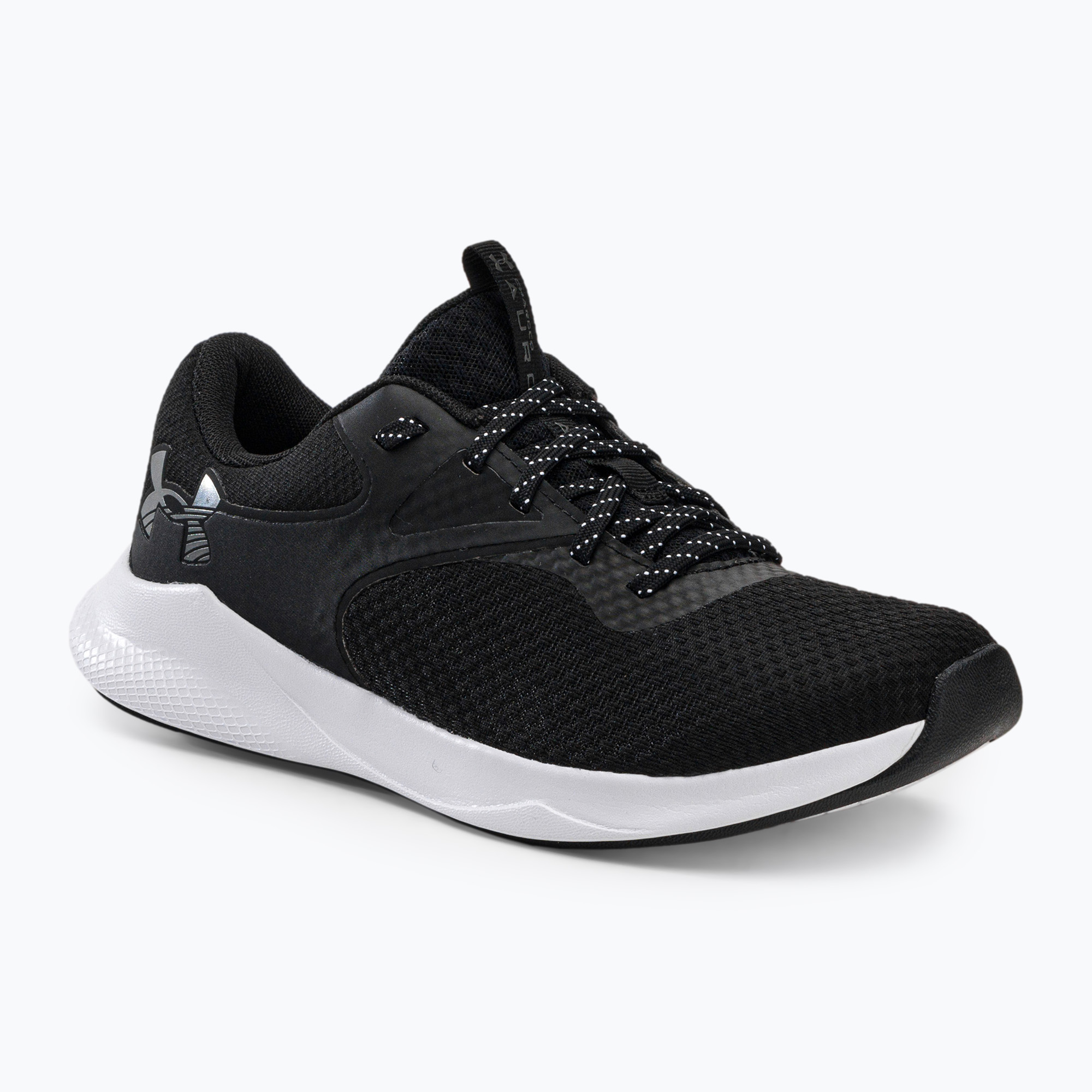 Scarpe da ginnastica da donna Under Armour W Charged Aurora 2 nero/nero/argento caldo metallizzato (39 EU) (W Charged Aurora 2 3025060)