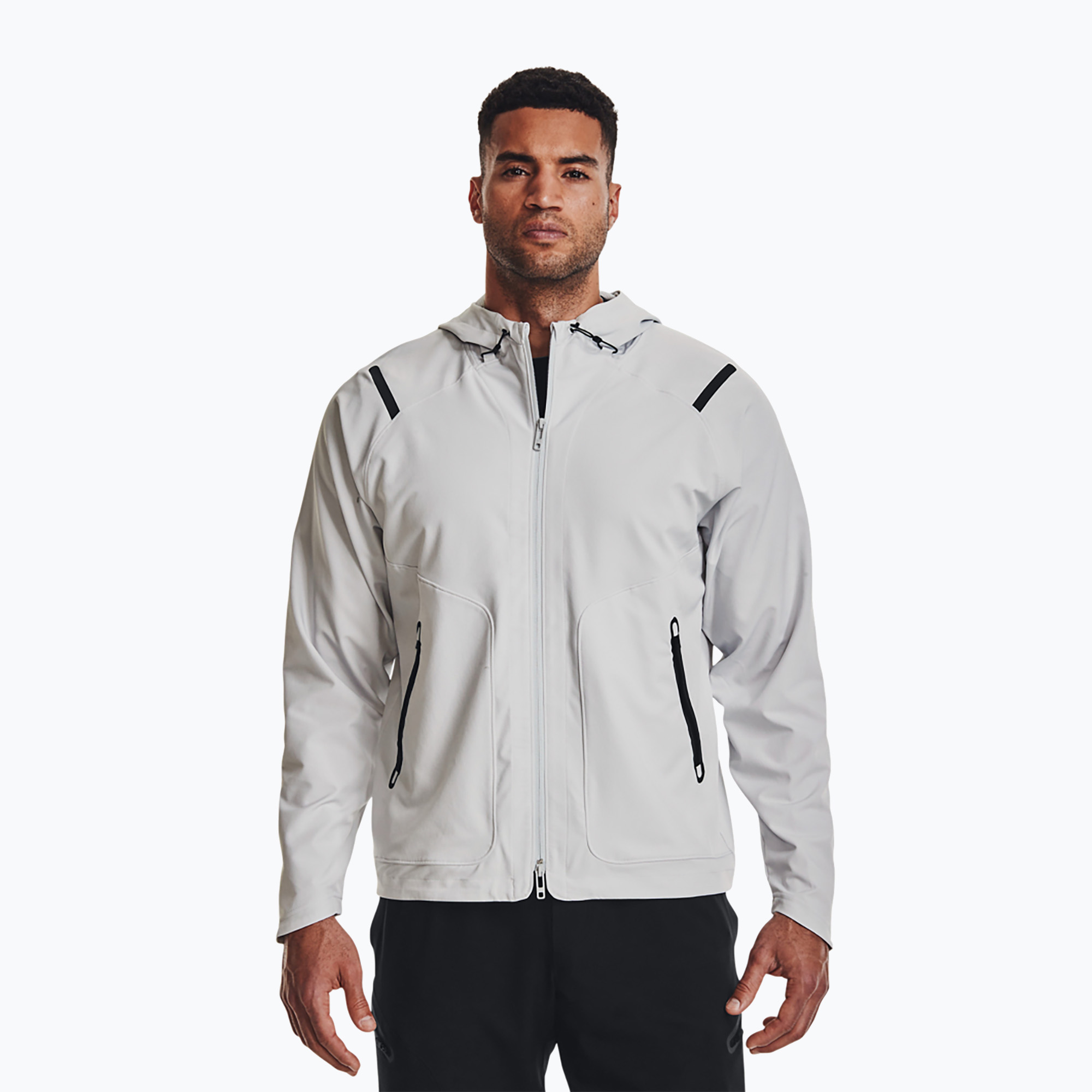 Under Armour giacca da allenamento da uomo Unstoppable halo grigio/nero (XS) (Unstoppable 1370494)