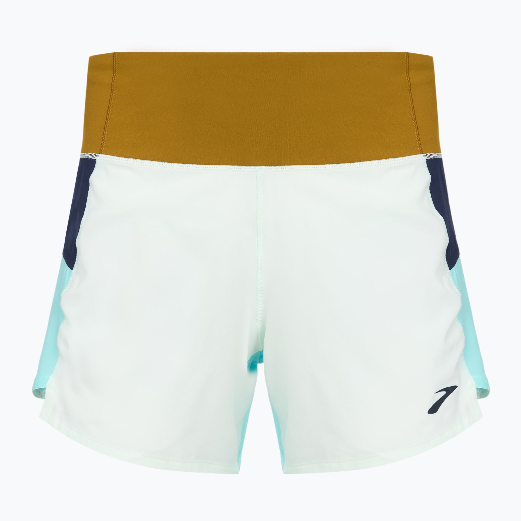 Pantaloncini da corsa Brooks Chaser 5" donna blu ghiaccio multi (XS) (Chaser 5" 221465461)