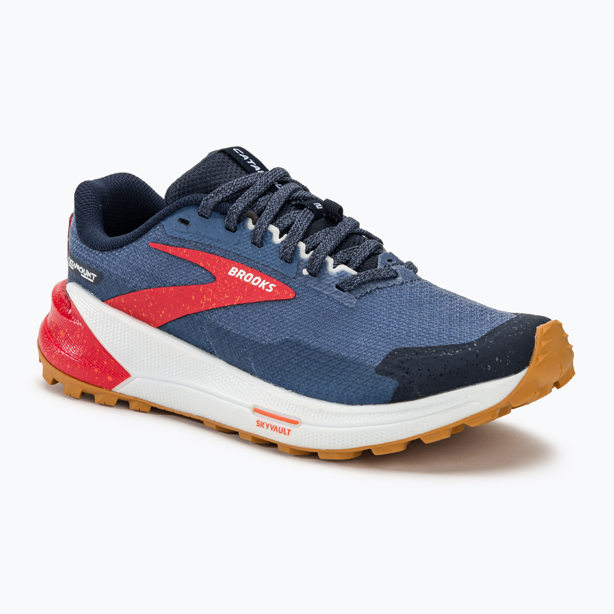 Brooks Catamount 2 scarpe da corsa da donna peacoat/blu/rosa (39 EU) (Catamount 2 1203881B460)