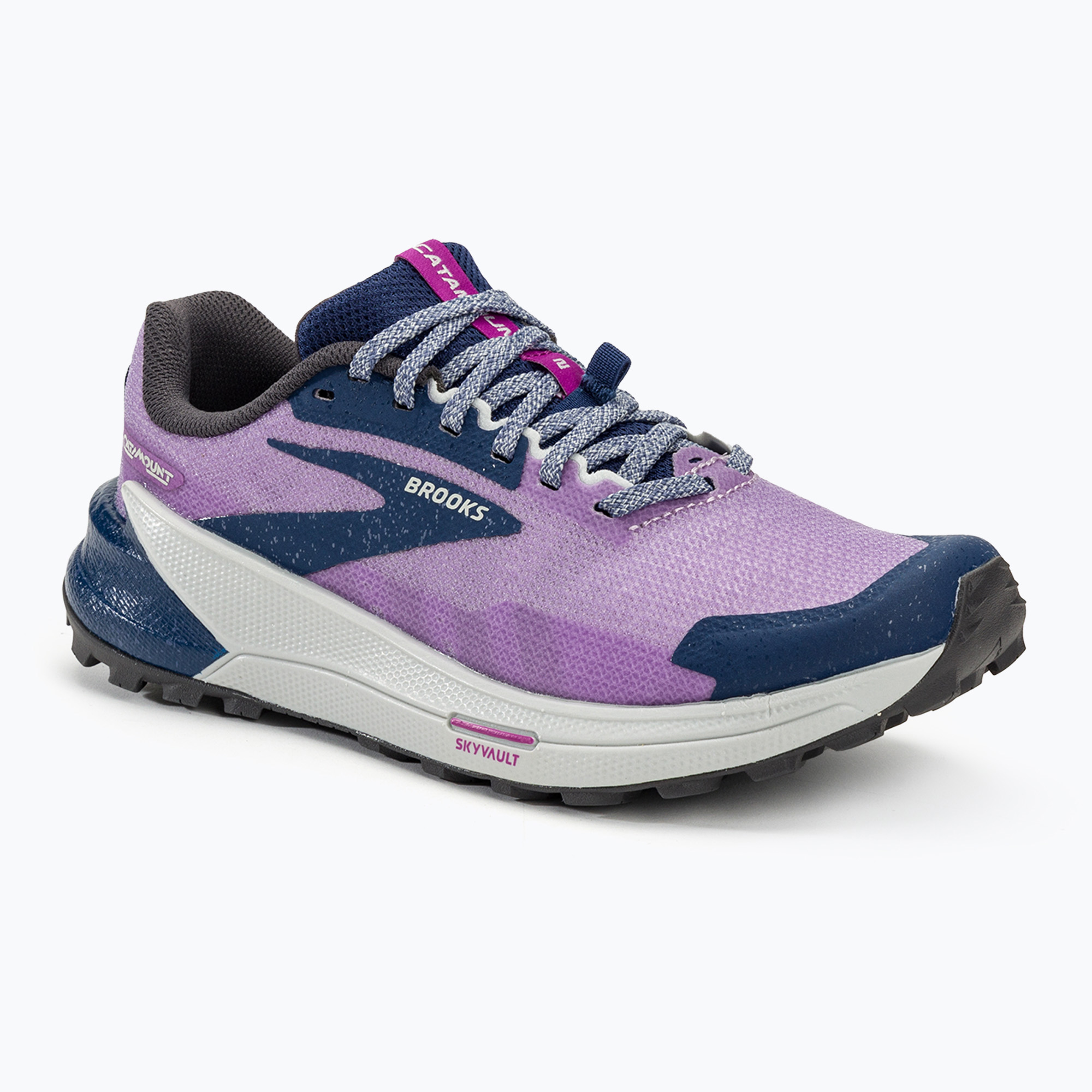 Brooks Catamount 2, scarpe da corsa da donna, viola/navy/astero (40.5 EU) (Catamount 2 1203881B517)