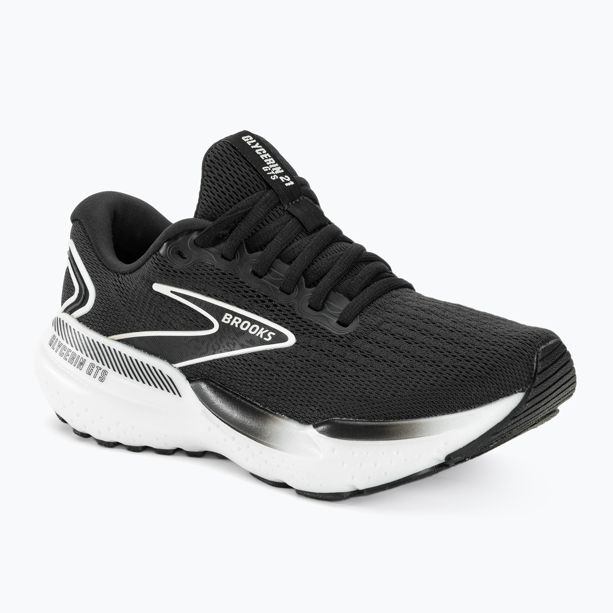 Scarpe da corsa da donna Brooks Glycerin GTS 21 nero/grigio/bianco (38 EU) (Glycerin GTS 21 1204091B090)