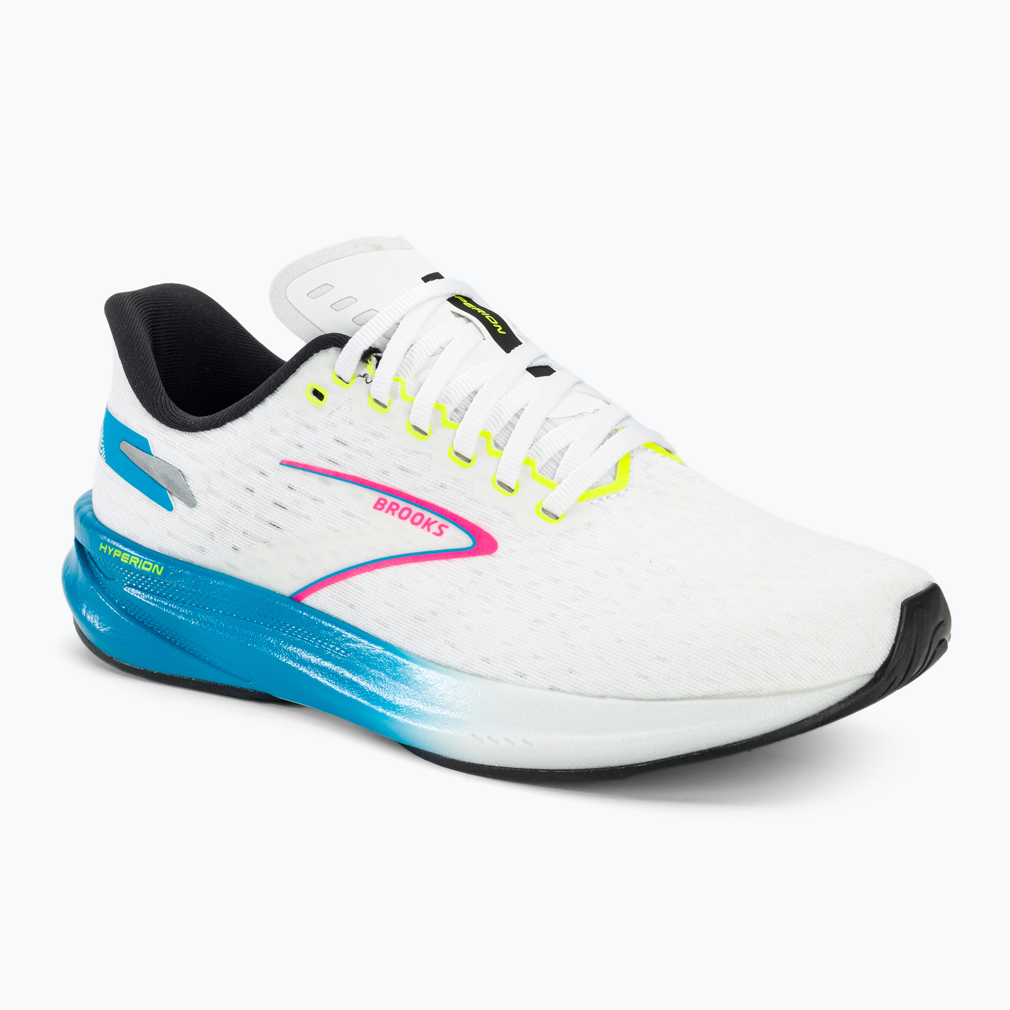 Scarpe da corsa da uomo Brooks Hyperion bianche/blu/rosa (46 EU) (Hyperion 1104071D120)