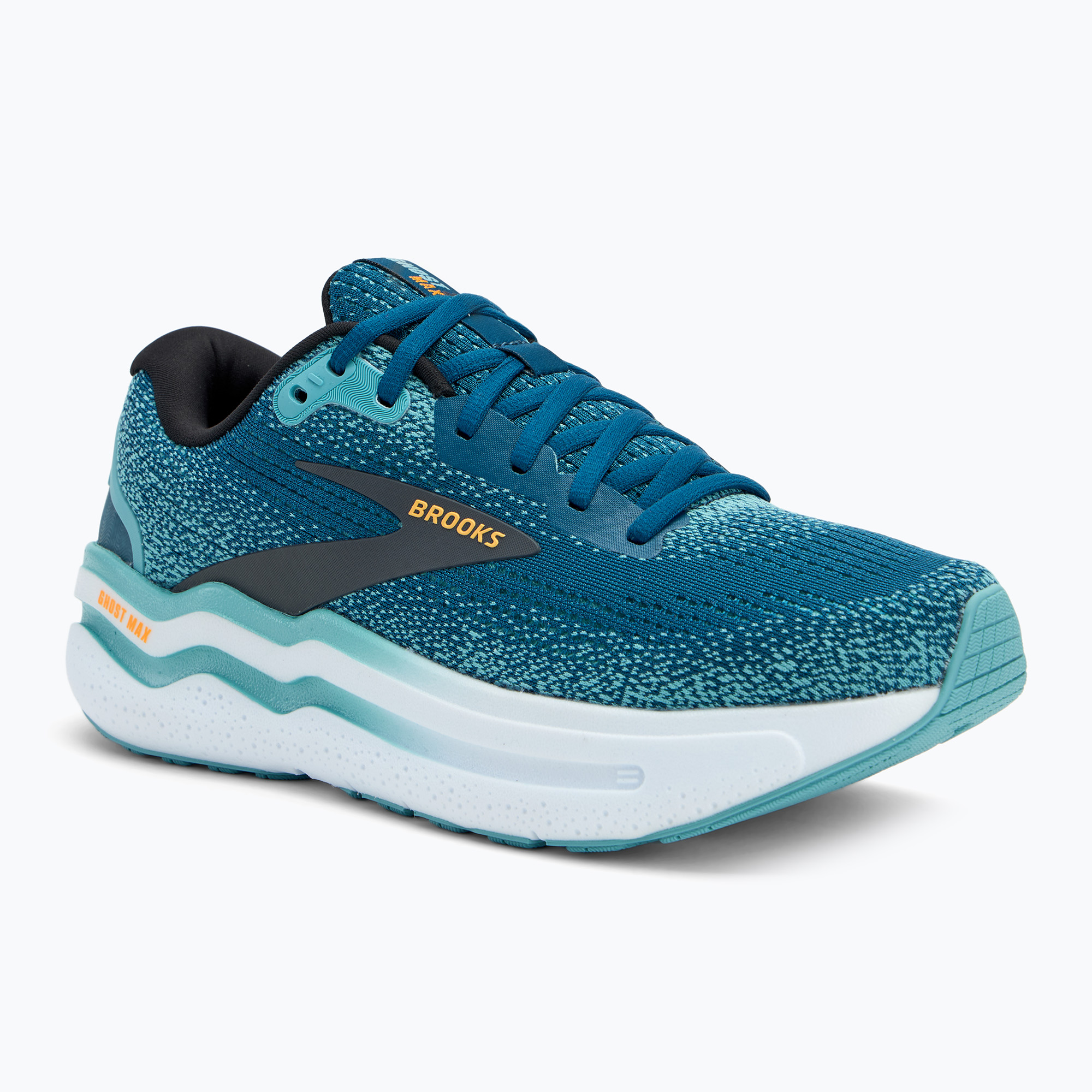Brooks Ghost Max 2 scarpe da corsa da uomo blu marocchino/acqua/arancio pop (42 EU) (Ghost Max 2 1104311D431)