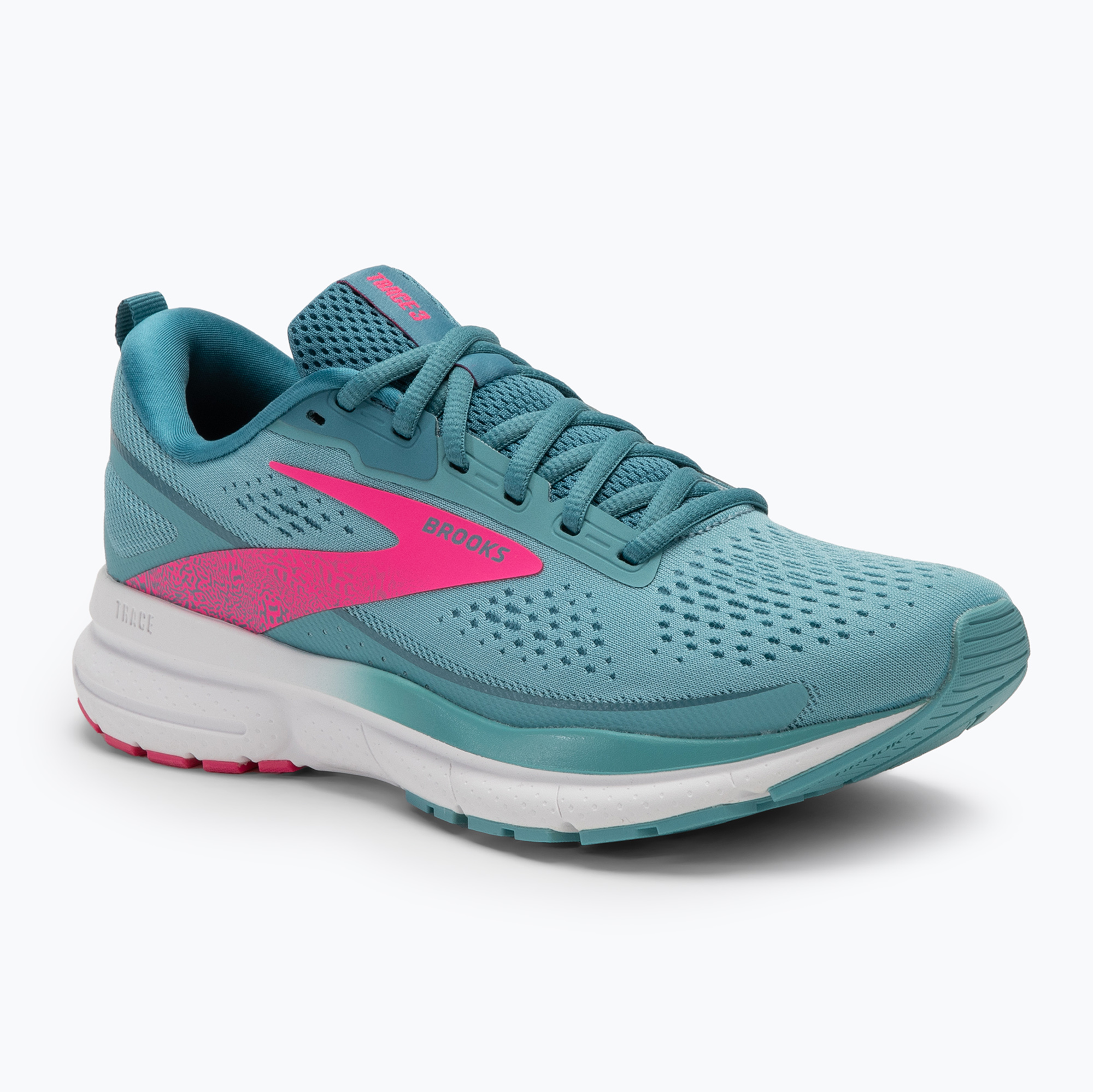Brooks Trace 3 scarpe da corsa da donna aqua/storm/rosa (38.5 EU) (Trace 3 1204011B433)