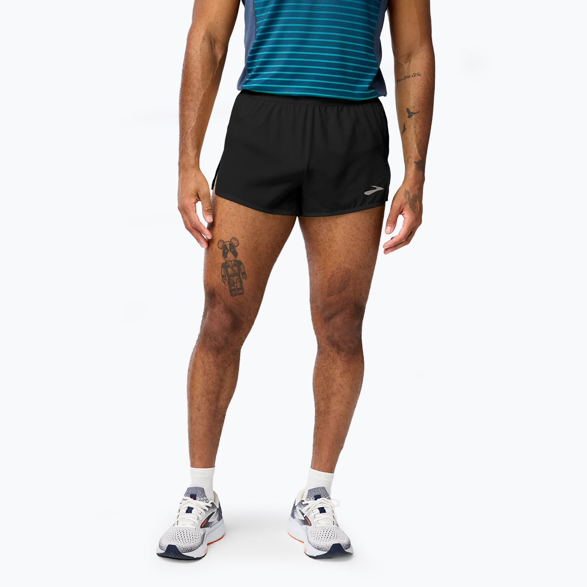 Pantaloncini da corsa Brooks Breakaway 3" da uomo, nero