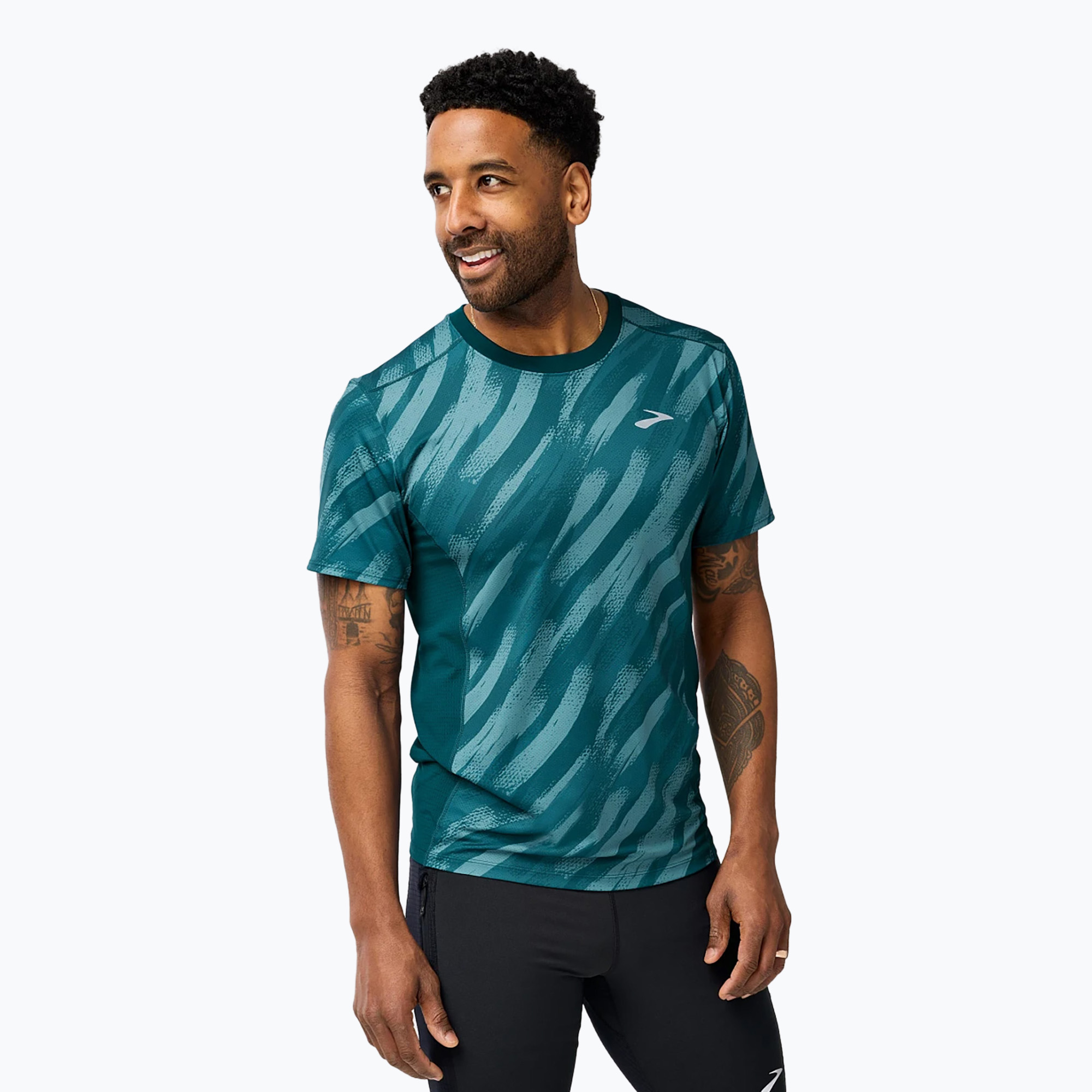 Maglia da corsa Brooks Atmosphere 3.0 ultra stampata/marino profondo da uomo (L) (Atmosphere 3.0 211538416)