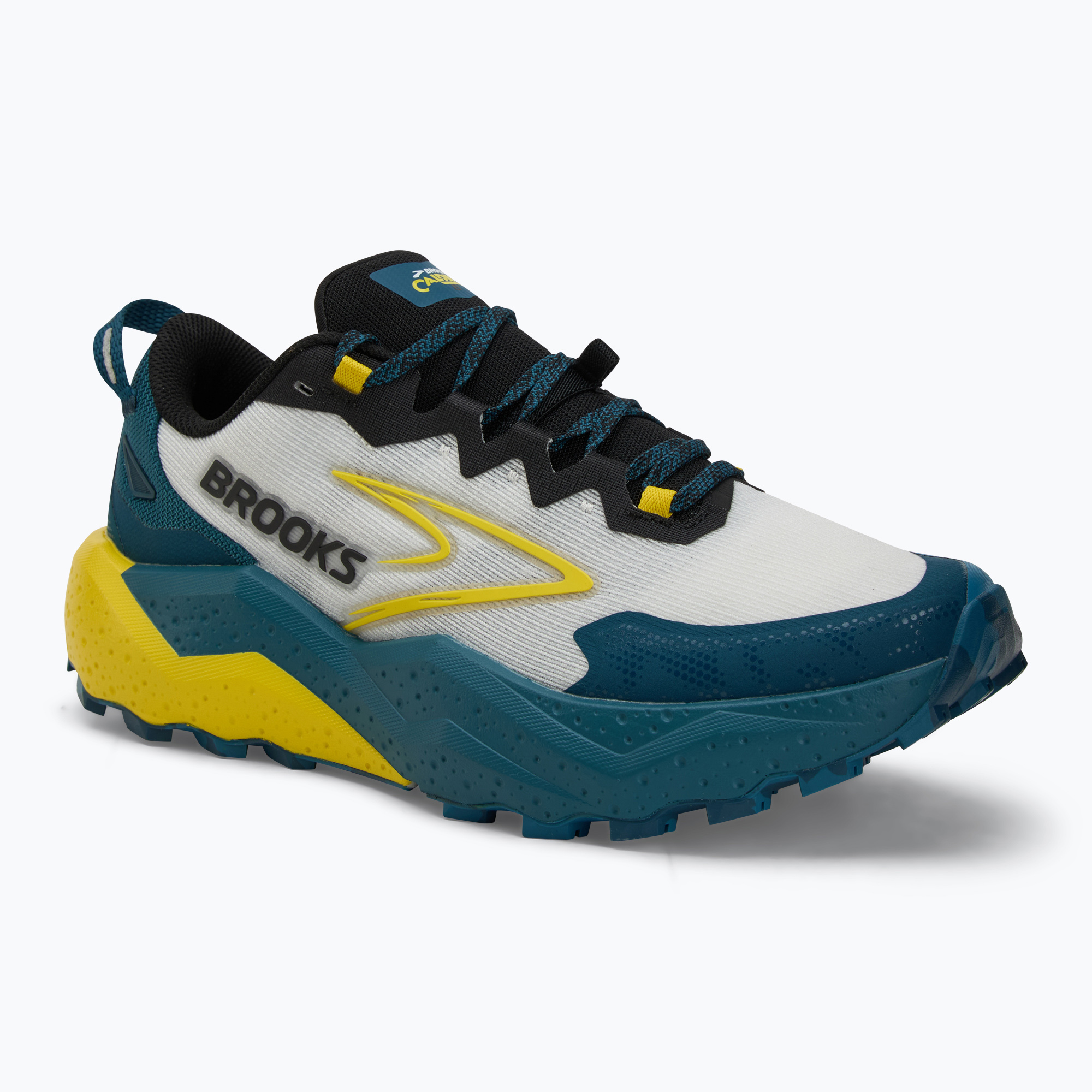 Brooks Caldera uomini scarpe da corsa 8 po 'di blu / cotogna / celeste