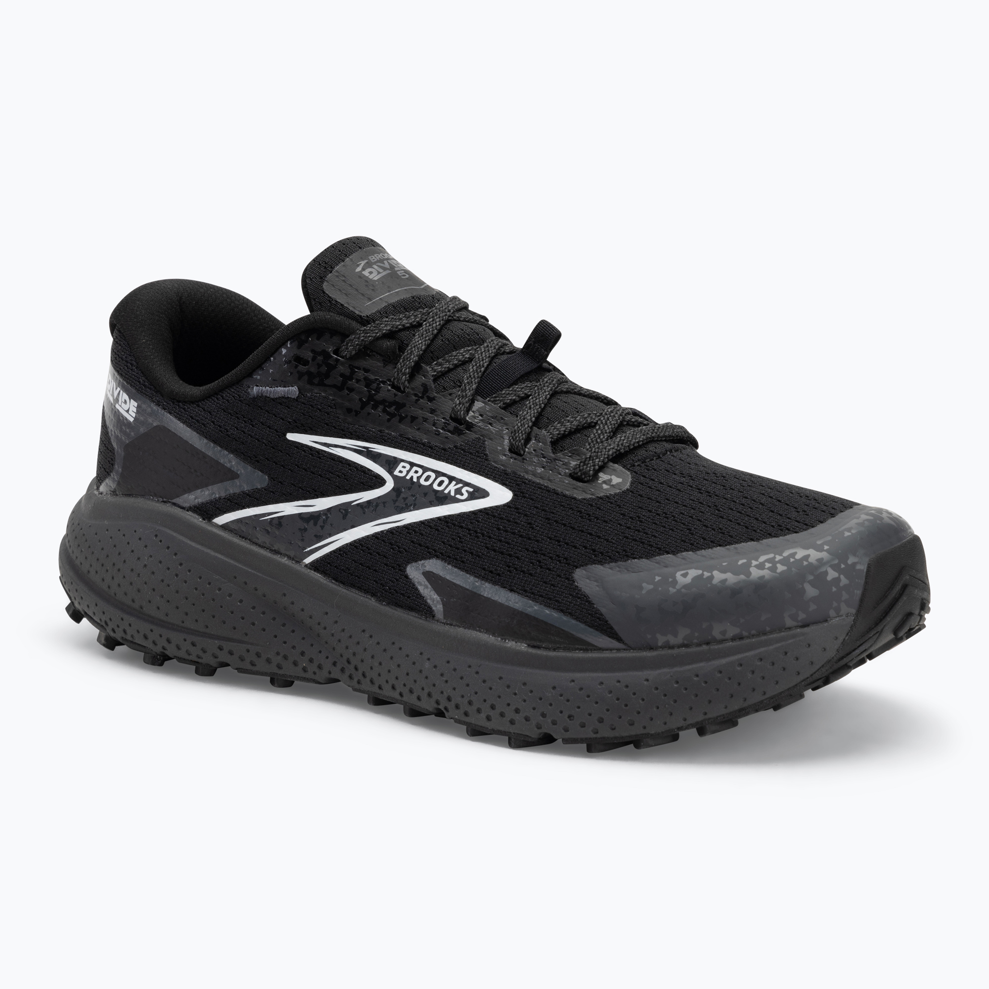 Brooks Divide 5 scarpe da corsa da uomo nero/ebano/bianco (41 EU) (Divide 5 1104291D077)