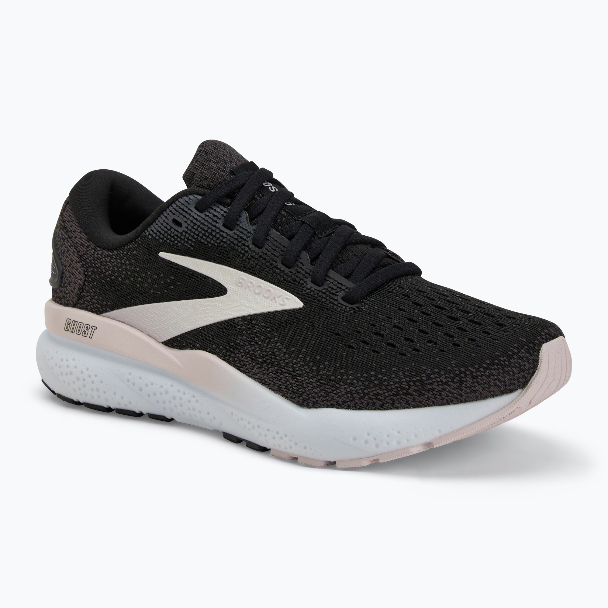 Brooks Ghost 16 scarpe da corsa donna nero/bianco/orchidea ghiaccio (38 EU) (Ghost 16 1204071B077)