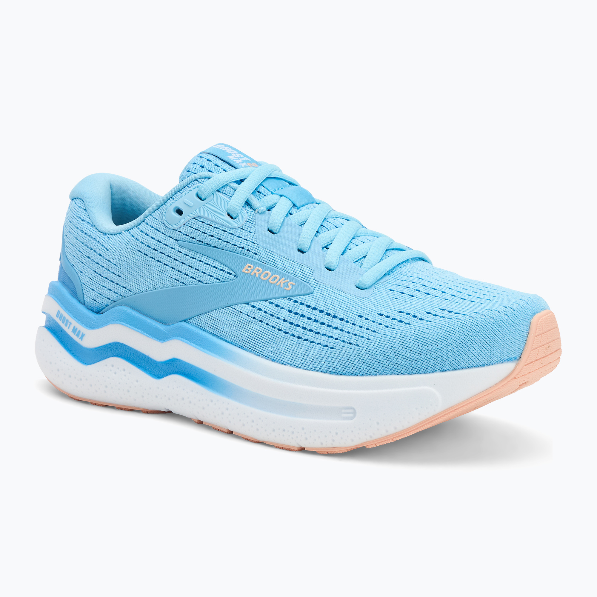 Brooks Ghost Max 2, scarpe da corsa da donna mare baltico/bordeaux/pesca (38 EU) (Ghost Max 2 1204201B460)