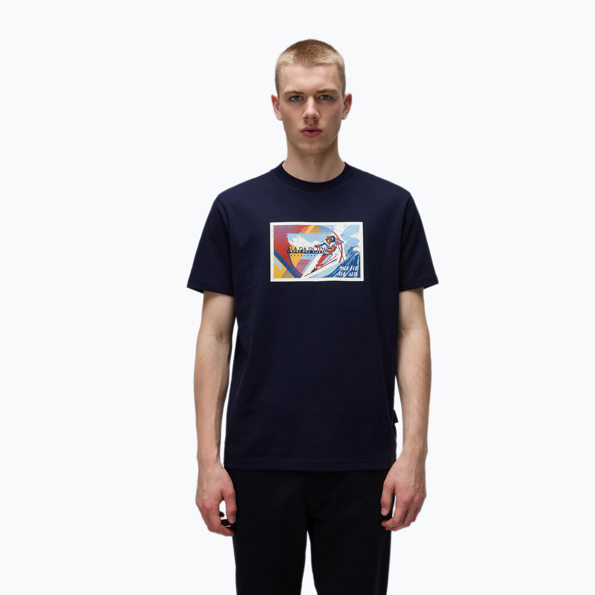 Maglietta Napapijri S-Portalet blu marine da uomo (XL) (S-Portalet NP0A4I3E-1761)