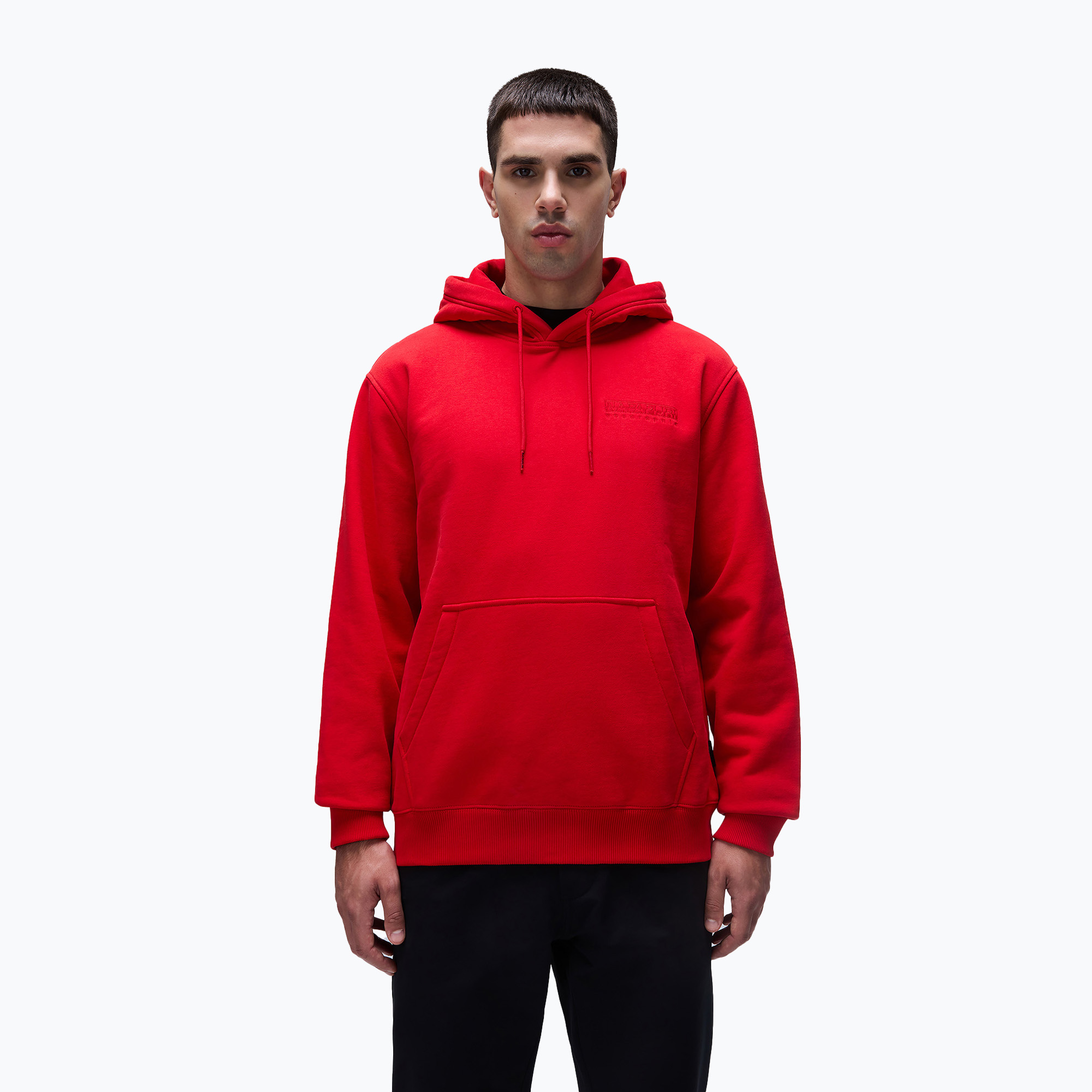 Napapijri B-Kander Uomo Felpa con cappuccio rosso goji (M) (B-Kander Hooded NP0A4I9TR061)