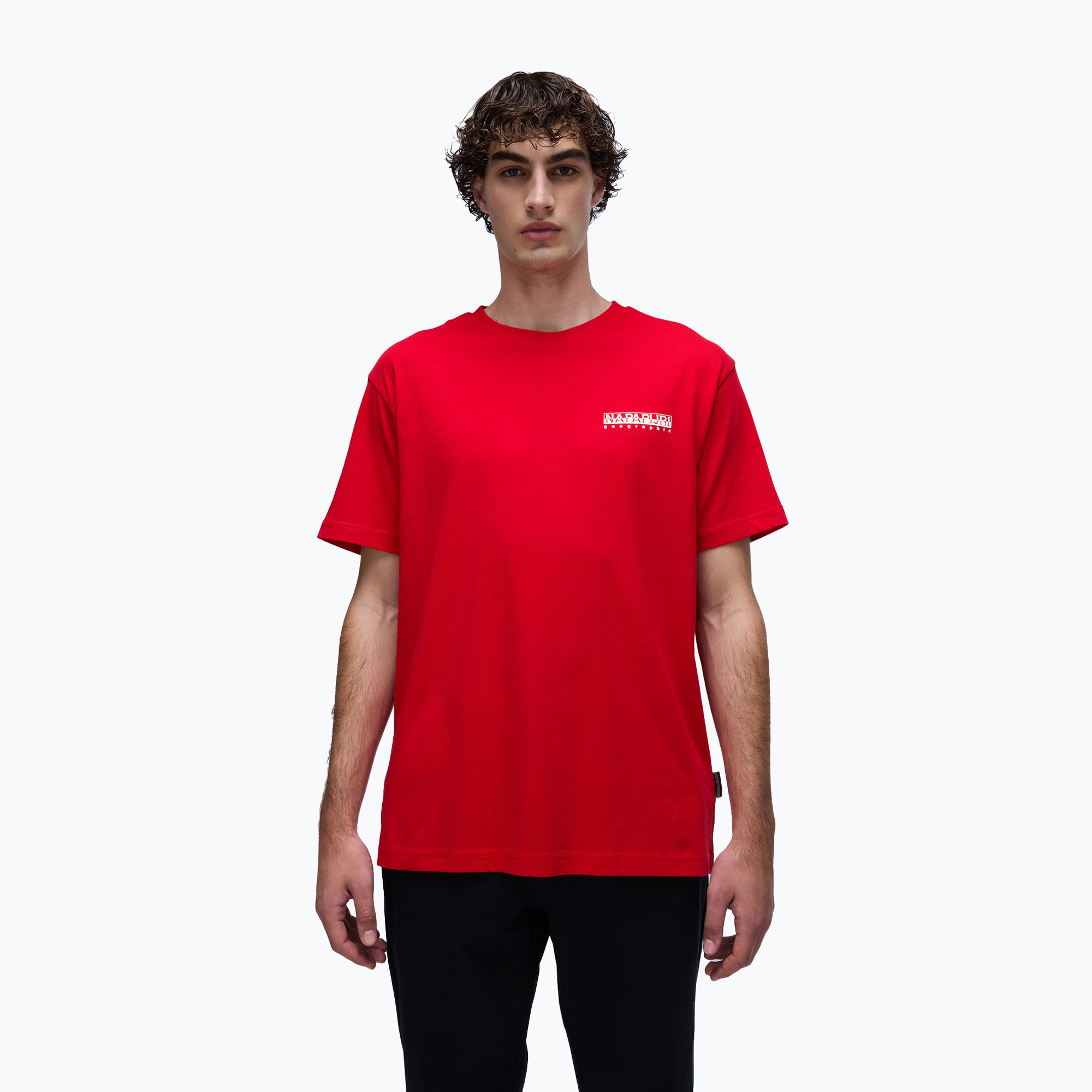 Maglietta Napapijri S-Linth rosso goji da uomo (M) (S-Linth SS NP0A4I39R061)