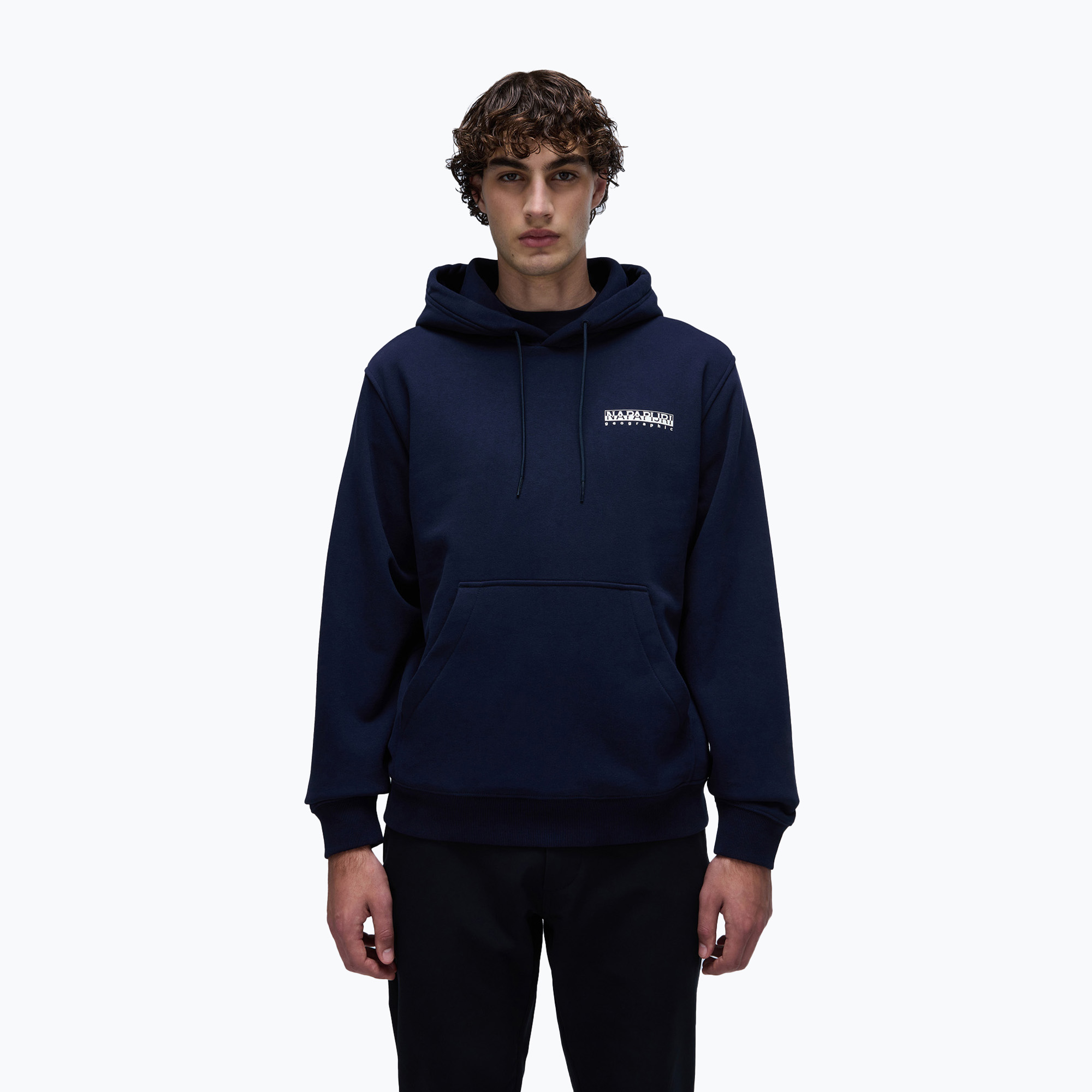 Felpa da uomo Napapijri B-Linth con cappuccio blu marine (XXL) (B-Linth Hooded NP0A4I9R1761)