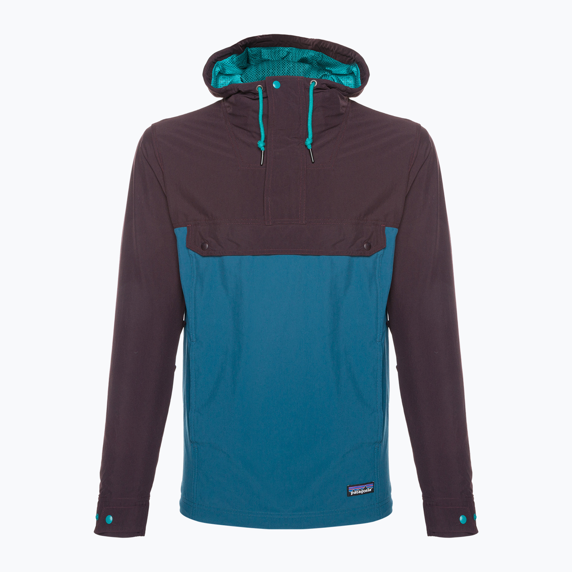 Giacca a vento Patagonia Isthmus Anorak da uomo blu lagom (S) (Isthmus Anorak 26516)