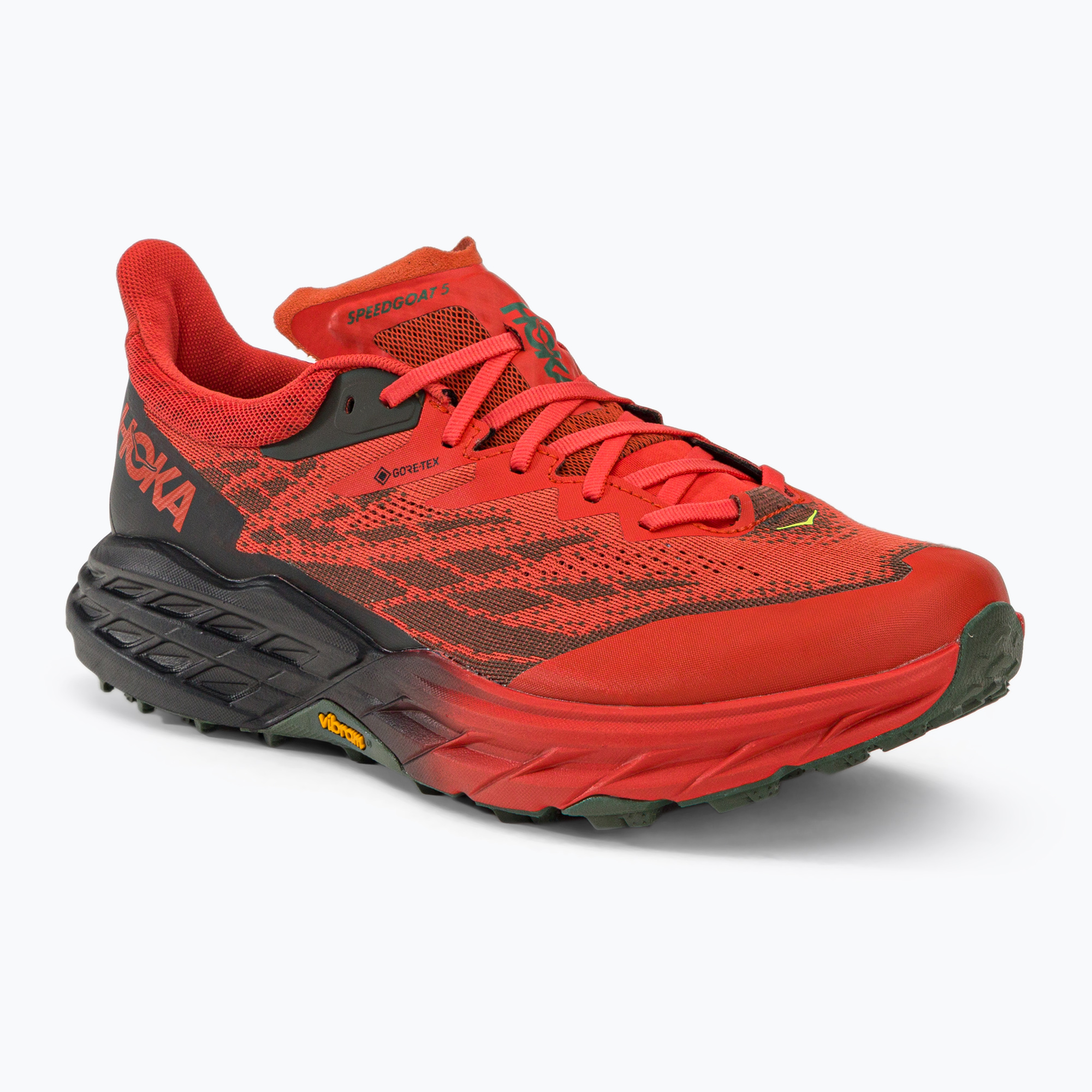 Scarpe da corsa da uomo HOKA Speedgoat 5 GTX fiesta/thyme (44 2/3 EU) (Speedgoat 5 GTX 1127912-FTHY)