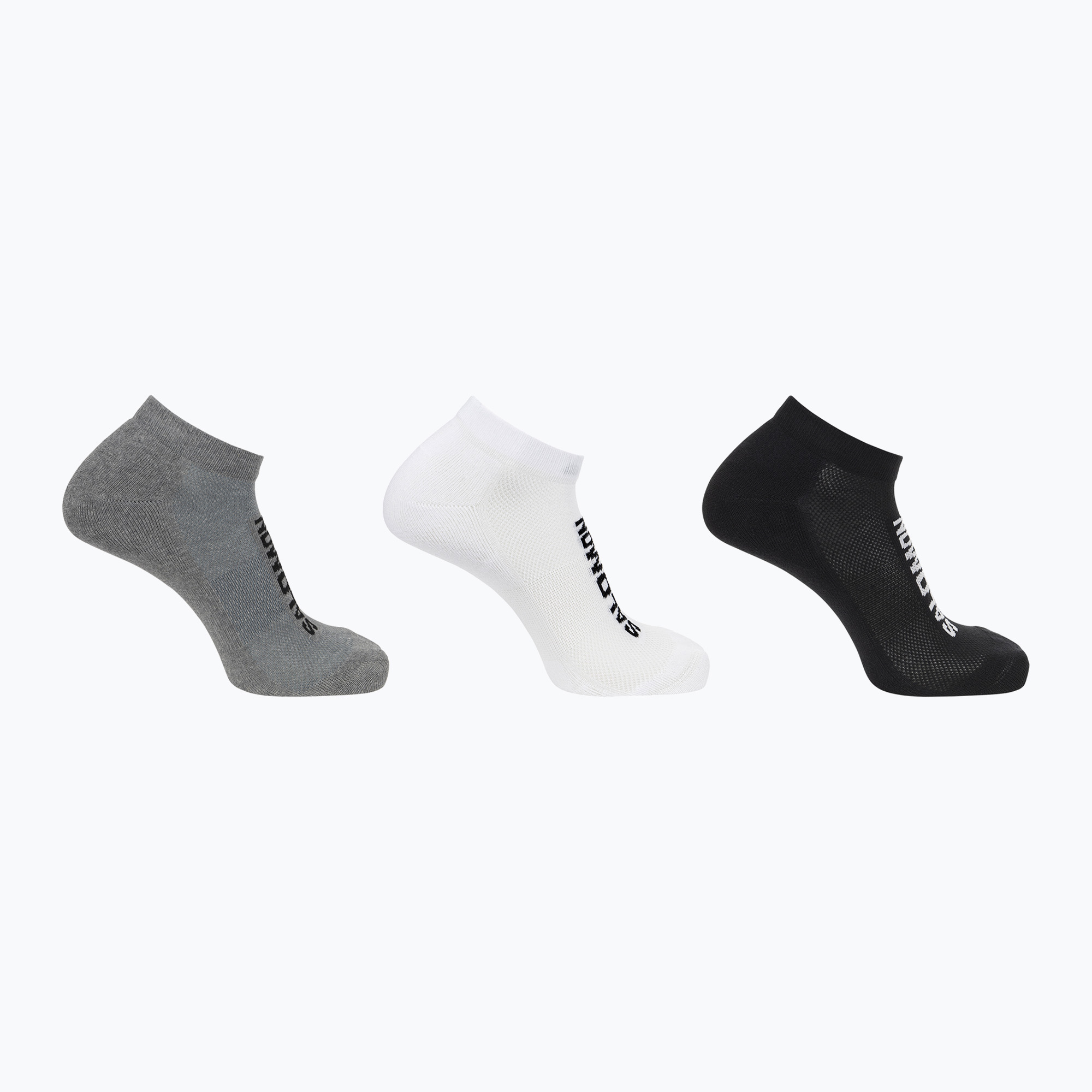 Calzini Salomon Everyday Low 3 paia nero/bianco/grigio med. (39-41 EU) (Everyday Low 3-Pack LC208710059)