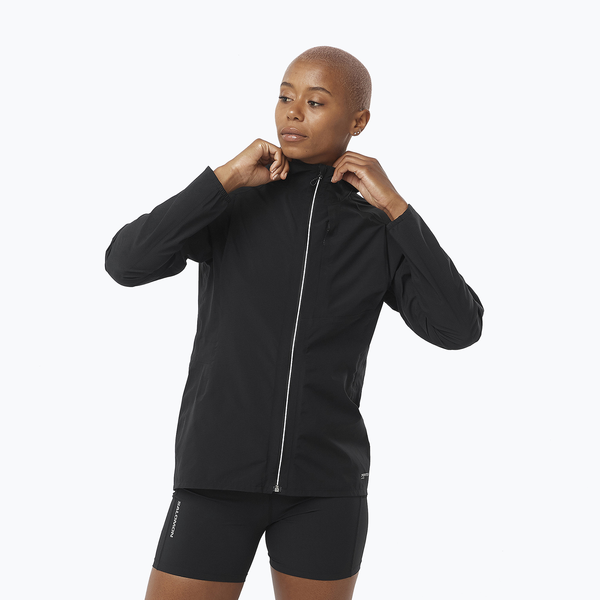 Giacca da corsa Salomon Bonatti Trail nero intenso da donna (M) (Bonatti Trail LC2175400)