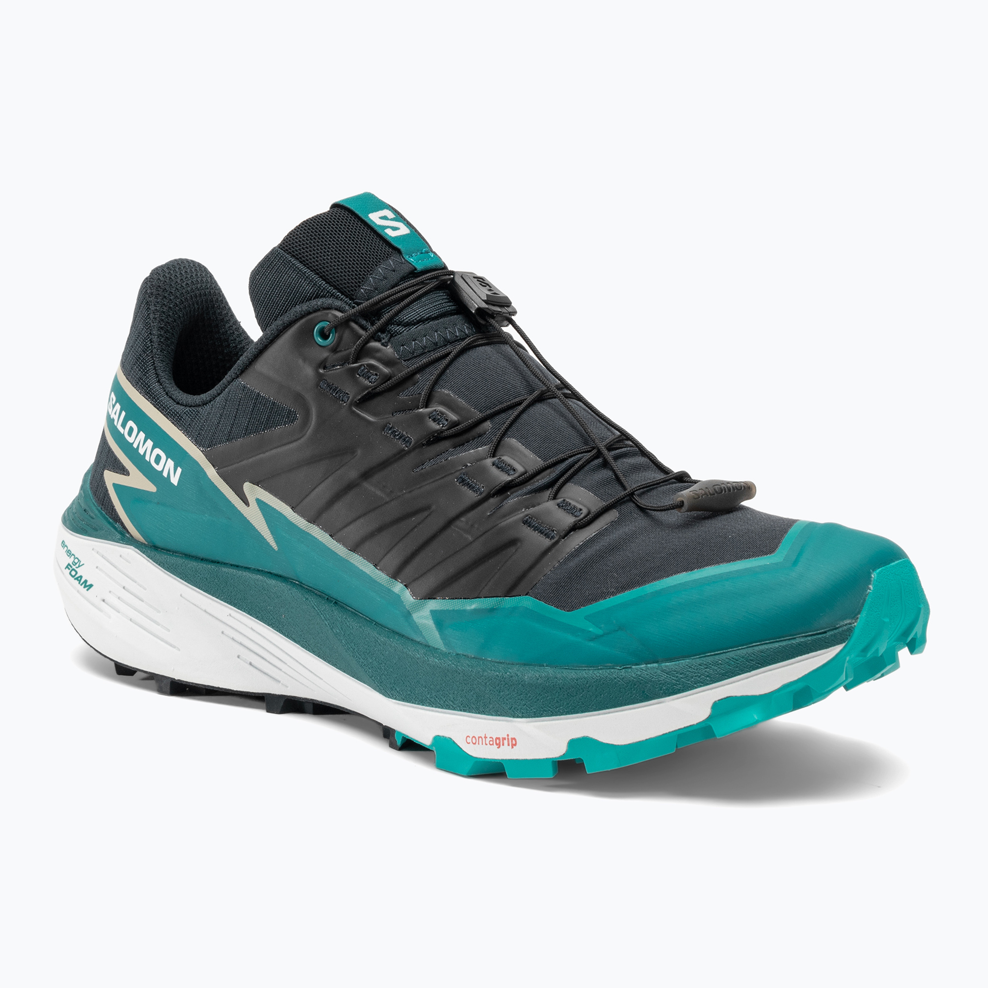 Salomon Thundercross scarpe da corsa da uomo carbonio/tahitian tide/blu paciotto (44 2/3 EU) (Thundercross L47464200)