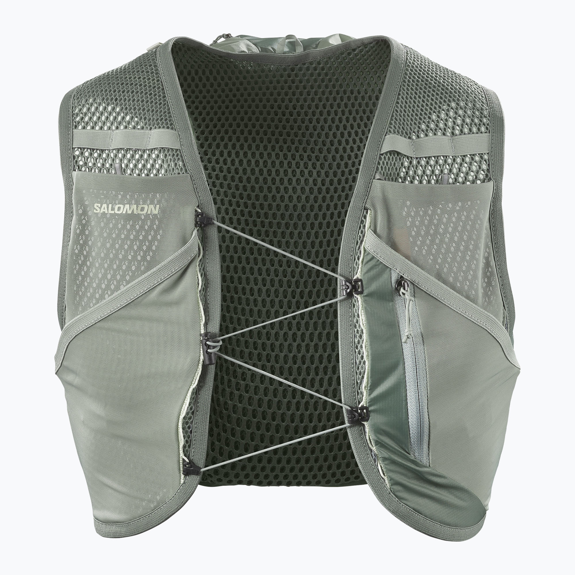Gilet da corsa Salomon Active Skin 8 No Flasks nero/metallo (L) (Active Skin 8 No Flasks LC2205300)