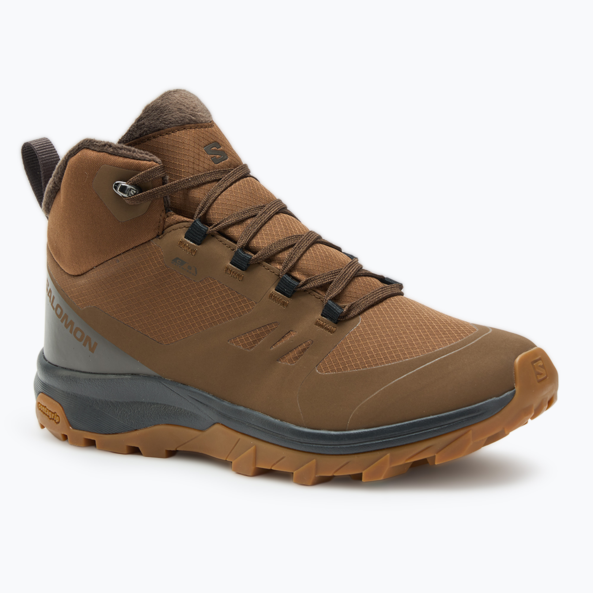 Salomon Outsnap CSWP scarpe da trekking uomo dark darth/ delicioso/ gum 8 (46 2/3 EU) (Outsnap CSWP L47685000)