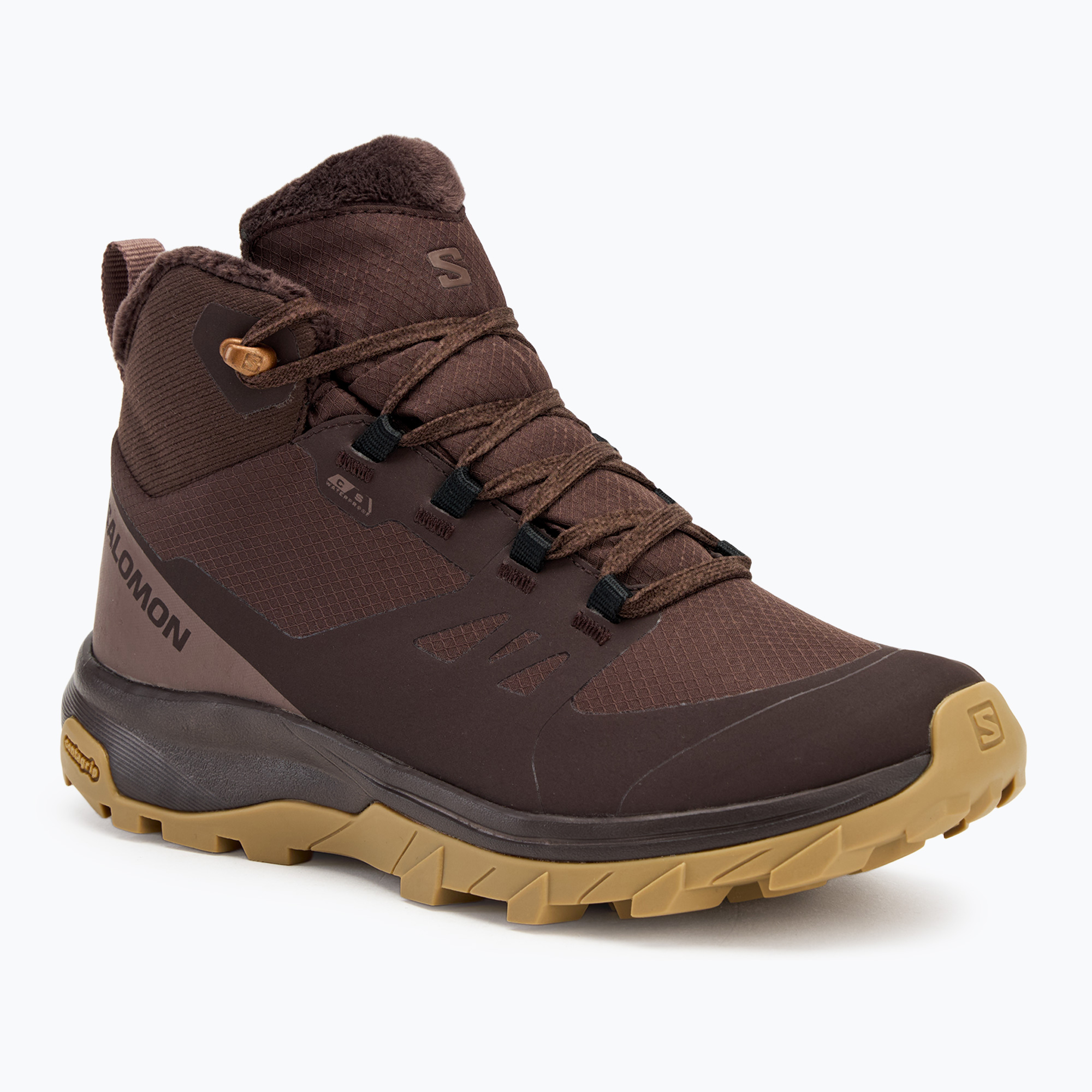 Salomon Outsnap CSWP, scarpe da trekking da donna, caffè nero/peppercorn/gum (38 2/3 EU) (Outsnap CSWP L47685100)