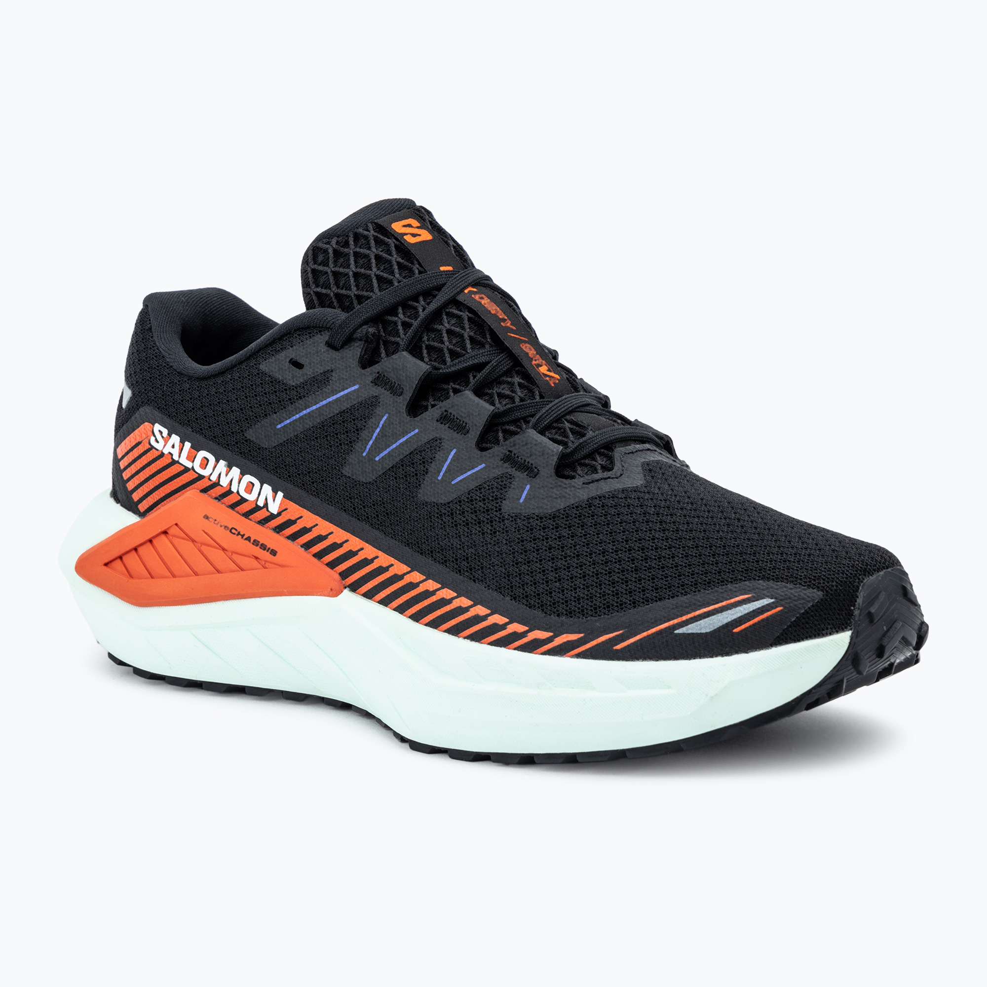 Scarpe da corsa da uomo Salomon Drx Defy GRVL nero / pomodoro ciliegia / baia nuovo (45 1/3 EU) (Drx Defy GRVL L47563500)