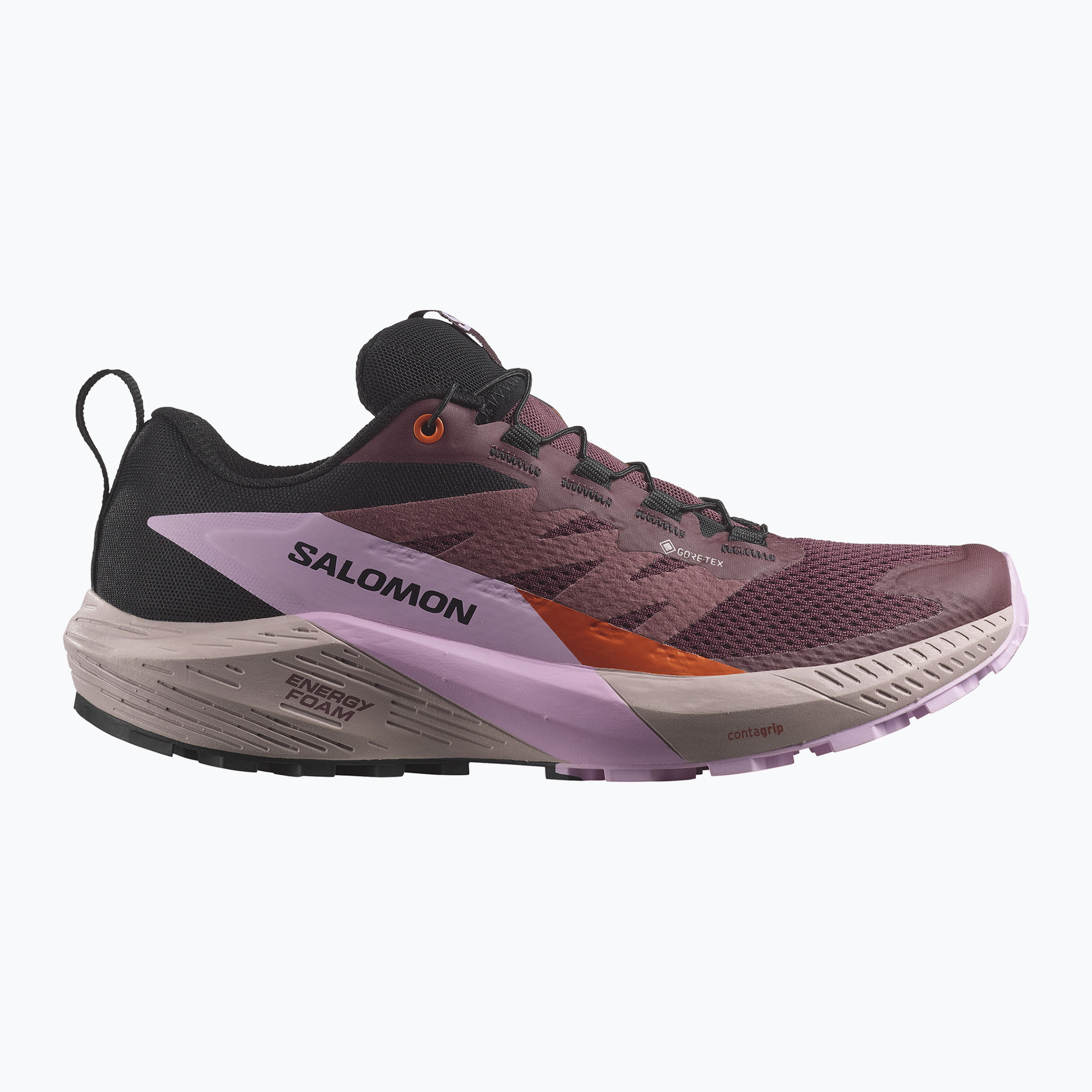 Salomon Sense Ride 5 GTX scarpe da corsa da donna catawba grape/orchid bouquet/cherry tomato (40 2/3 EU) (Sense Ride 5 GTX L47592300)