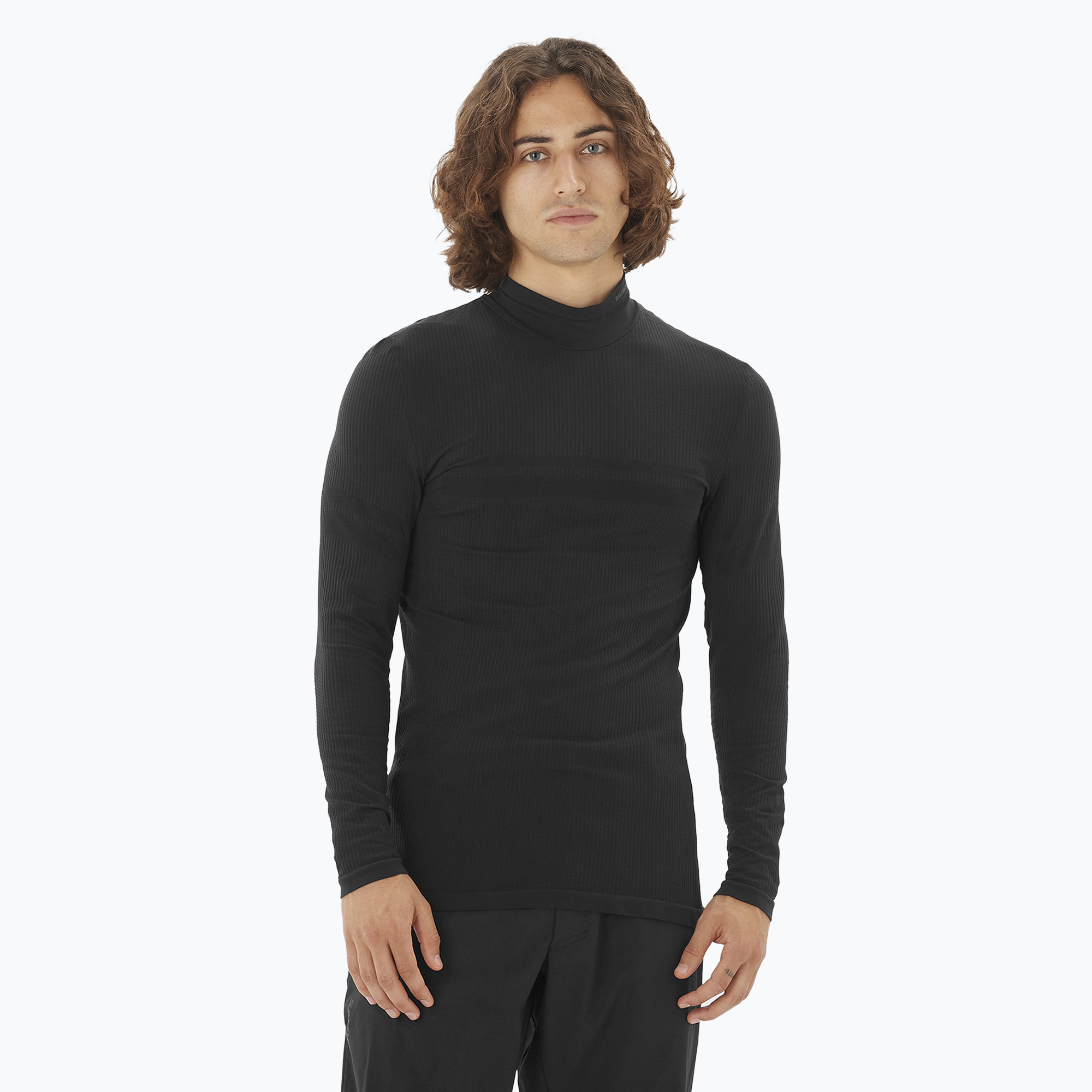 Salomon Essential Warm manica lunga termica da uomo nero profondo (L) (Essential Warm LC2118400)