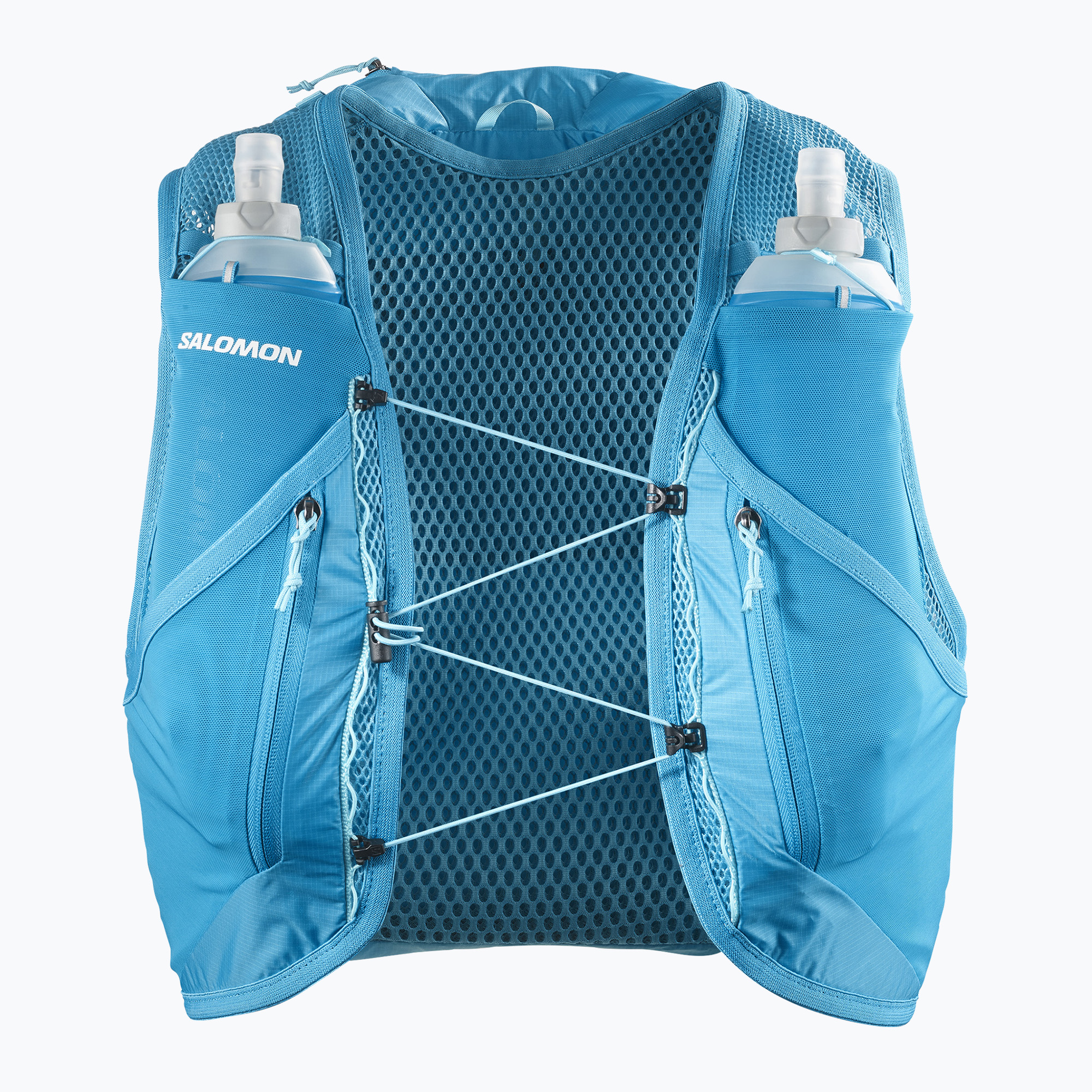 Salomon Active Skin 12 Set gilet da corsa blu danubio/blu curacao (XS) (Active Skin 12 Set LC2462400)