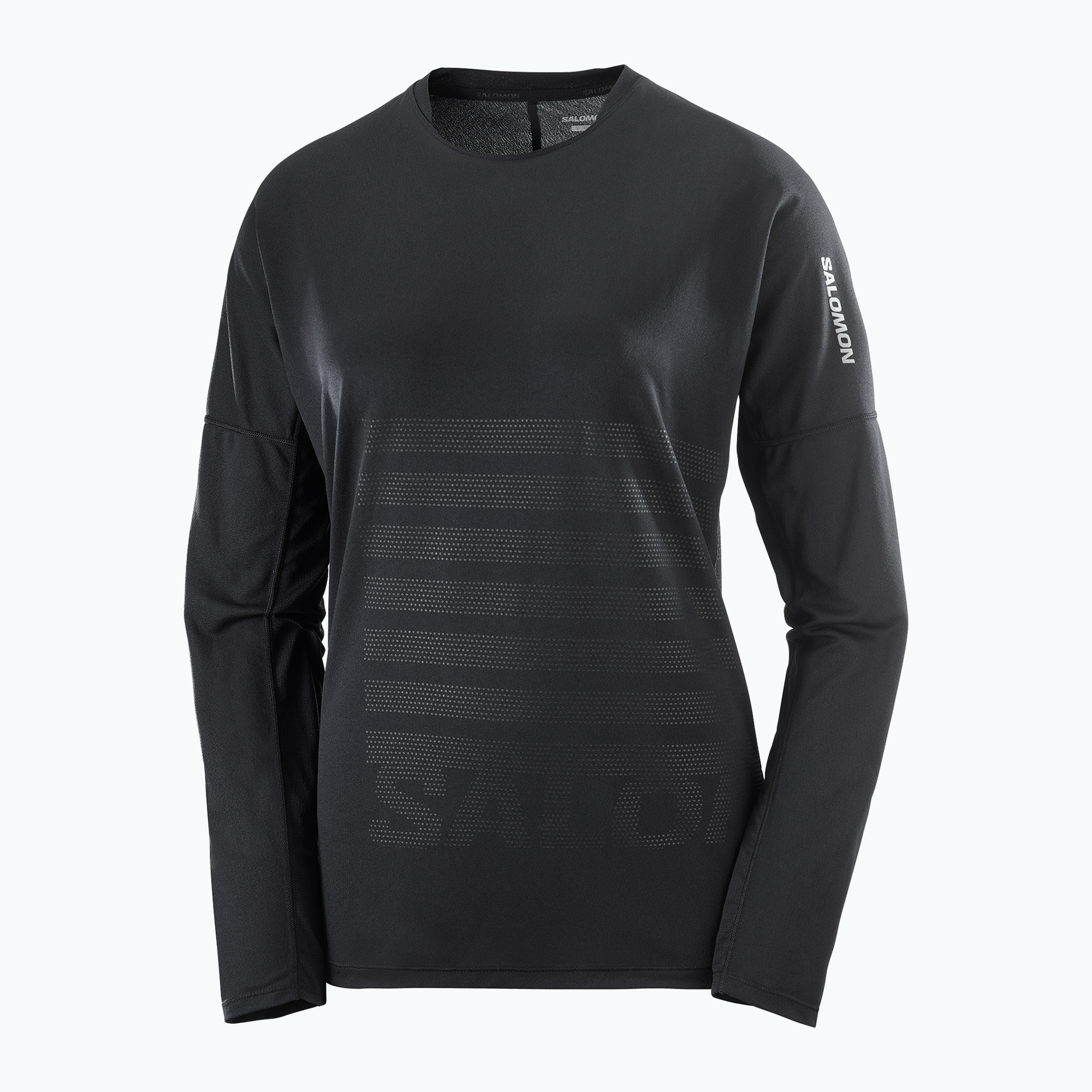 Salomon Sense Aero Tee GFX Uomo manica lunga running nero/nero profondo (XL) (Sense Aero Tee GFX LC2694000)