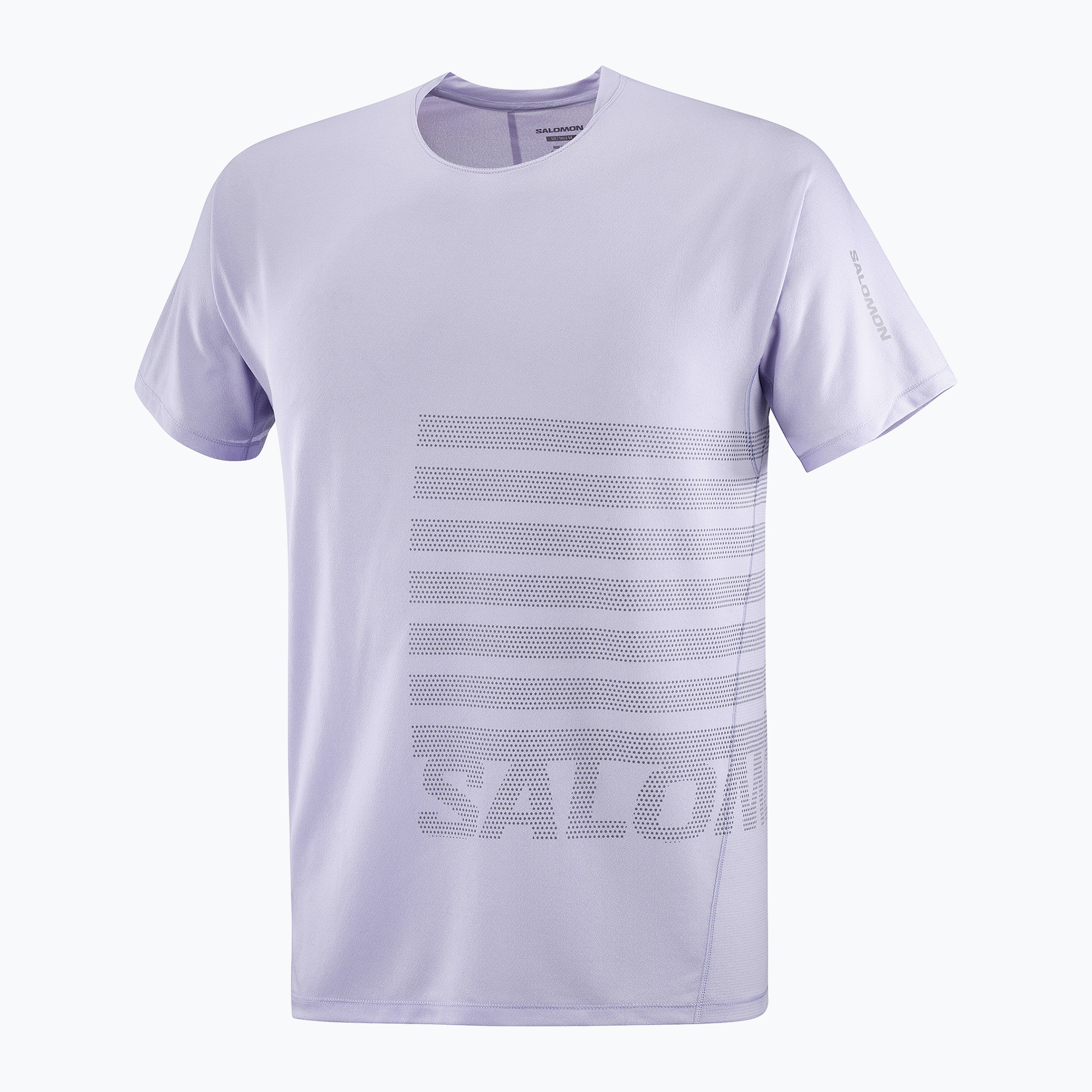 Maglietta da corsa Salomon Sense Aero Tee GFX da uomo, cielo cosmico/castoro (XL) (Sense Aero Tee GFX LC2694400)