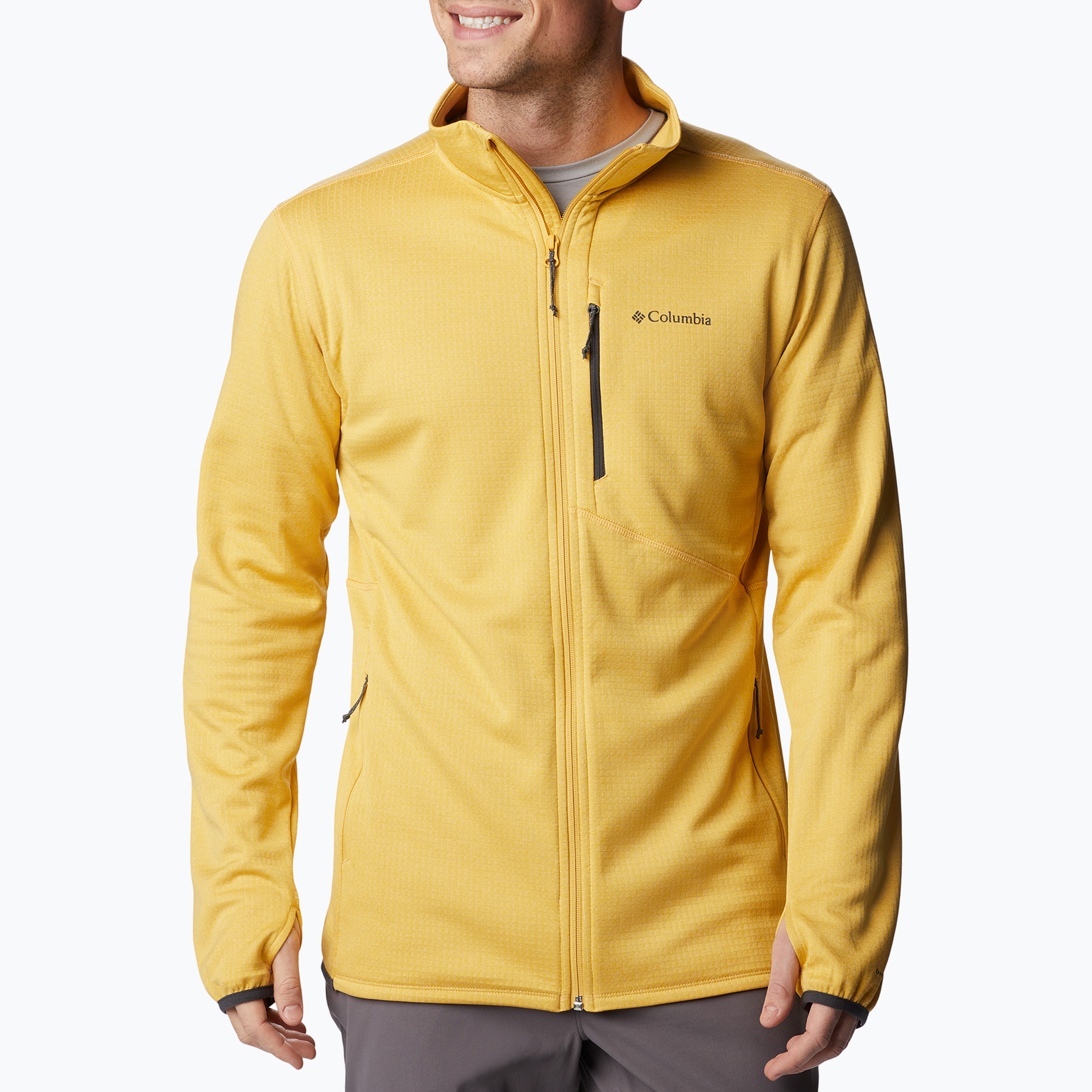 Felpa Columbia Park View Fleece FZ Uomo golden nugget heather trekking (XS) (Park View Fleece FZ 1952222)