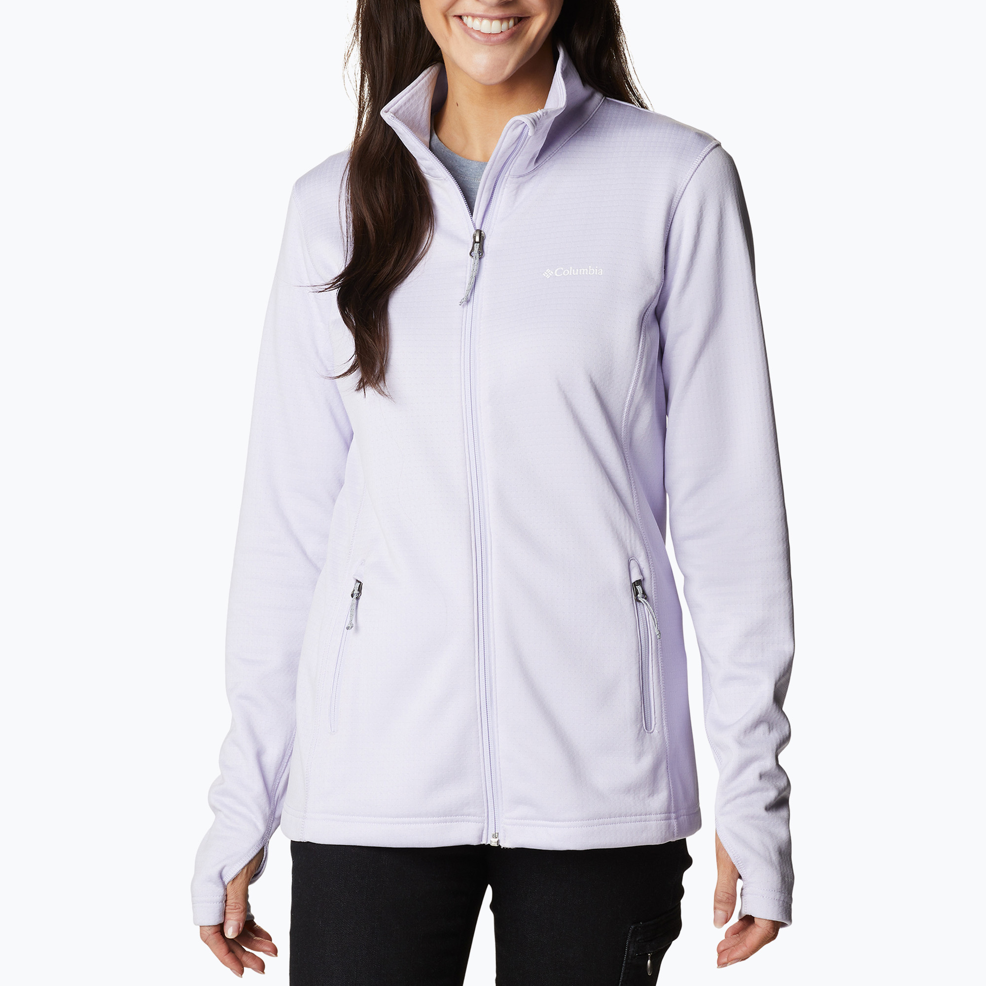 Felpa Columbia trekking donna Park View Grid Fleece viola tinta erica (XS) (Park View Grid Fleece 1959713)