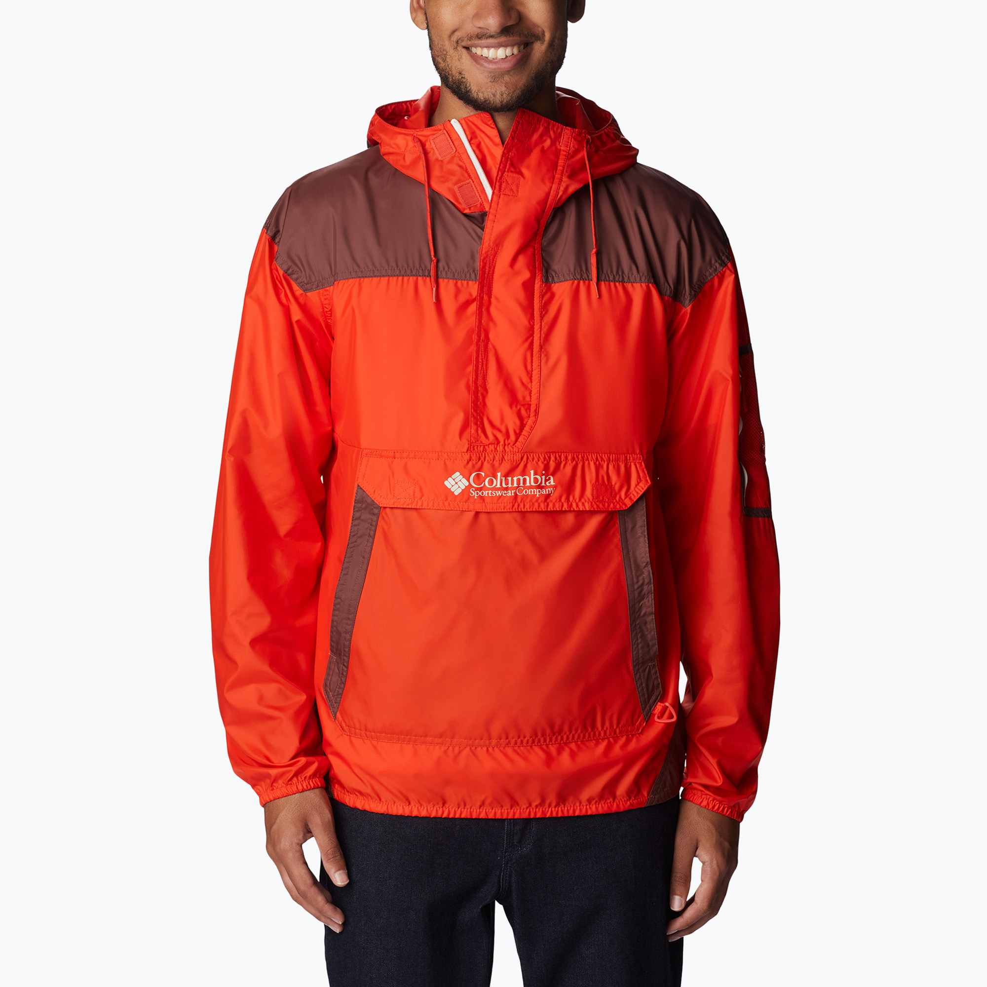 Giacca a vento Columbia Challenger spicy/light raisin da uomo (XS) (Challenger 1714291)