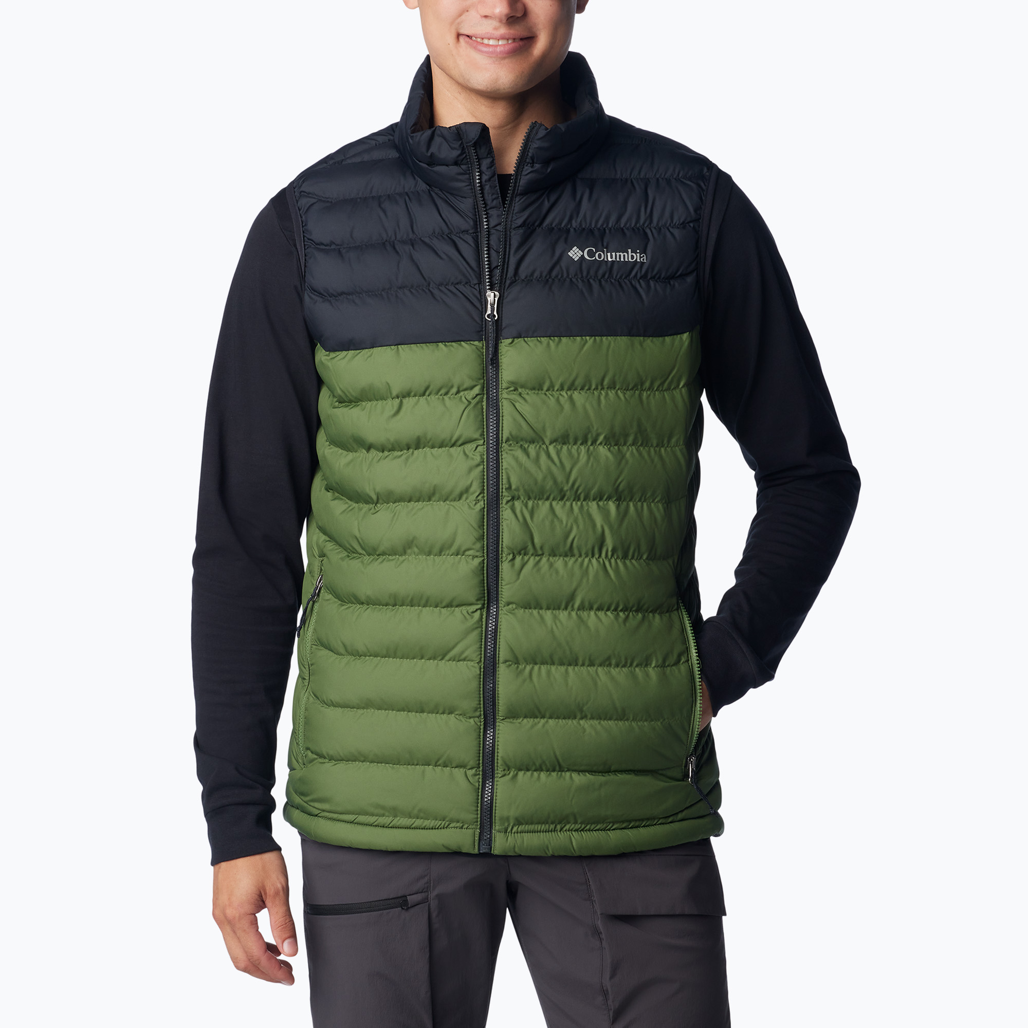Columbia Powder Lite uomo senza maniche, borraccia/nero (S) (Powder Lite 1748031352)