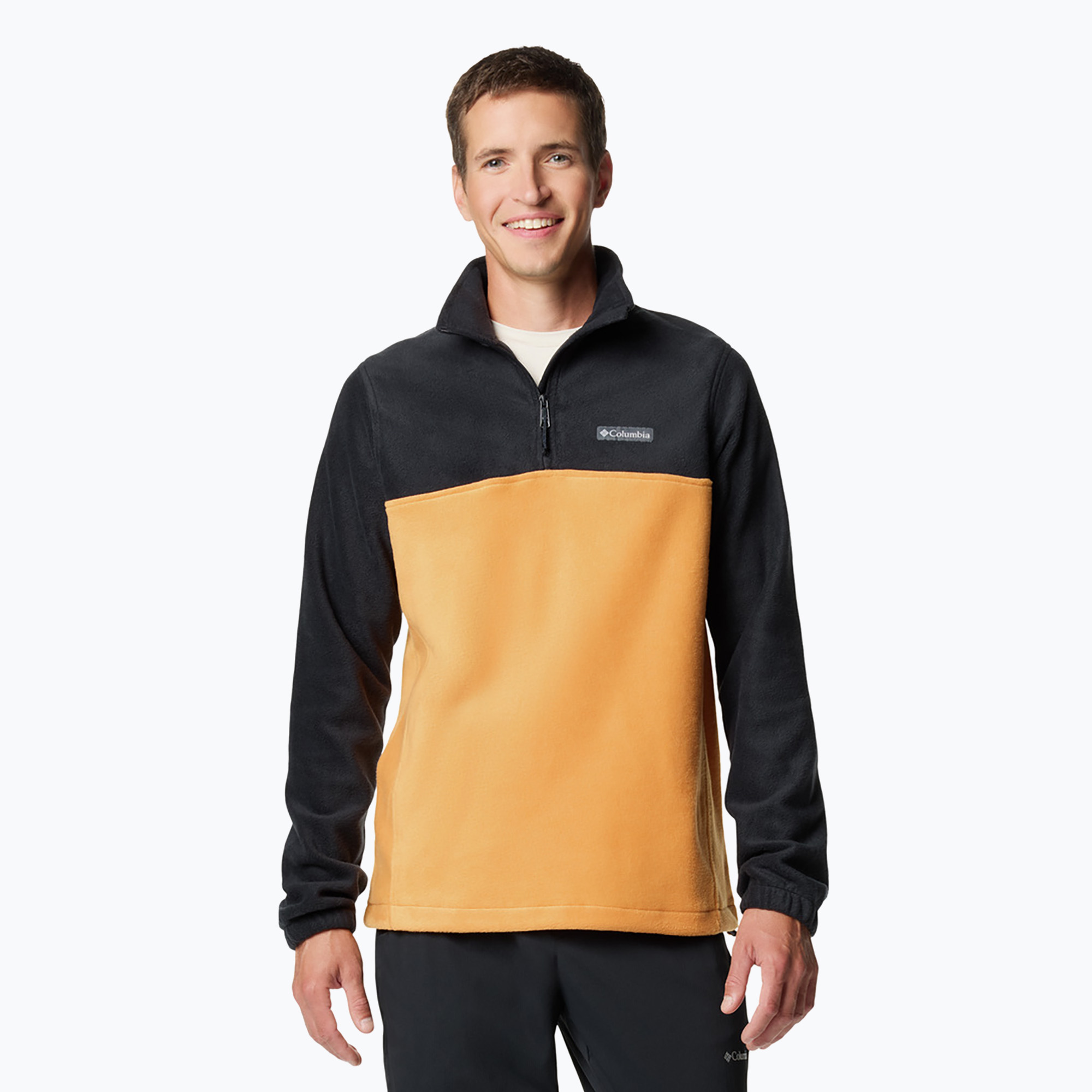 Felpa Columbia Mountain Half Zip Sunstone/Nero da uomo (L) (Steens Mountain Half Zip 1620191861)
