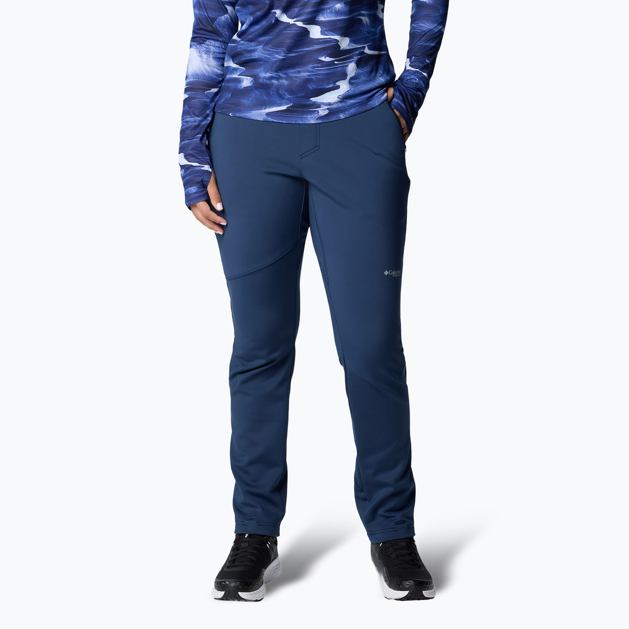 Pantaloni da trekking da donna Columbia Vast Canyon High collegiate navy (XS/R) (Vast Canyon High 2105831464)