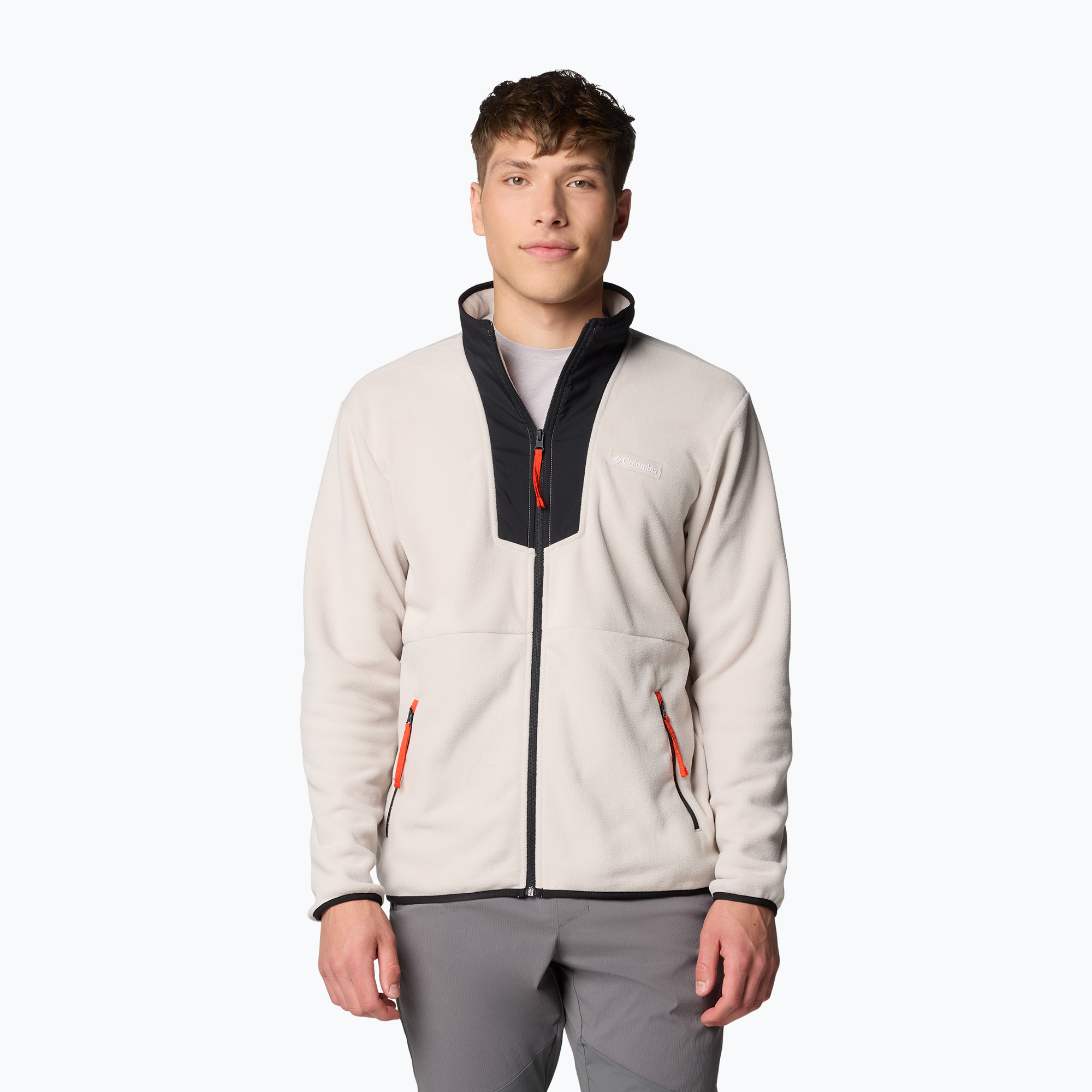 Felpa Columbia Sequoia Grove FZ Fleece uomo dark stone / nero / spicy pulls (S) (Sequoia Grove FZ Fleece 2095891278)