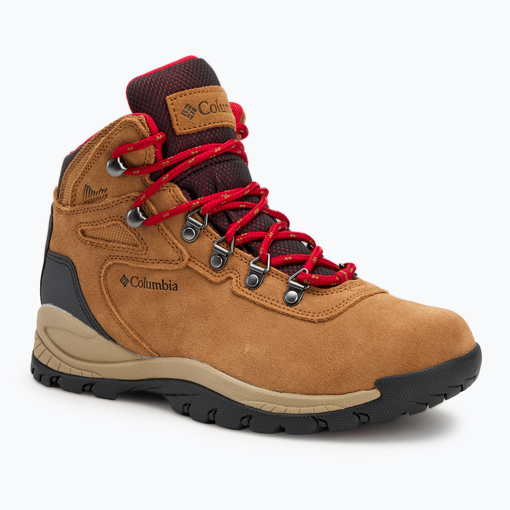 Columbia Newton Ridge Plus WP Amped elk/mountain red 289 Scarpe da trekking da donna (37 EU) (Newton Ridge Plus WP Amped 1718821289)