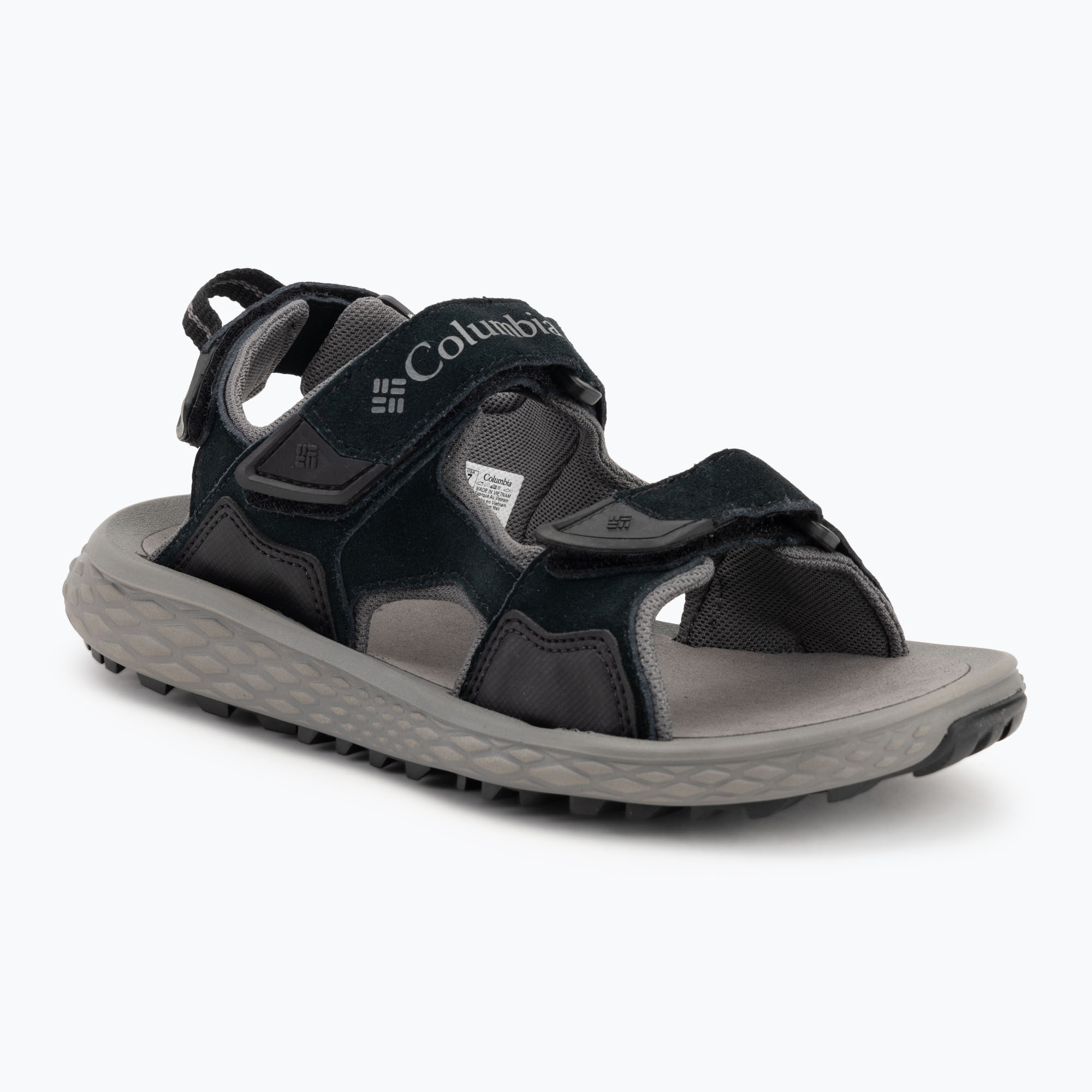 Columbia Uomo Konos Hiker 3-Strap sandali nero/grigio città (43 EU) (Konos Hiker 3-Strap 2121571010)