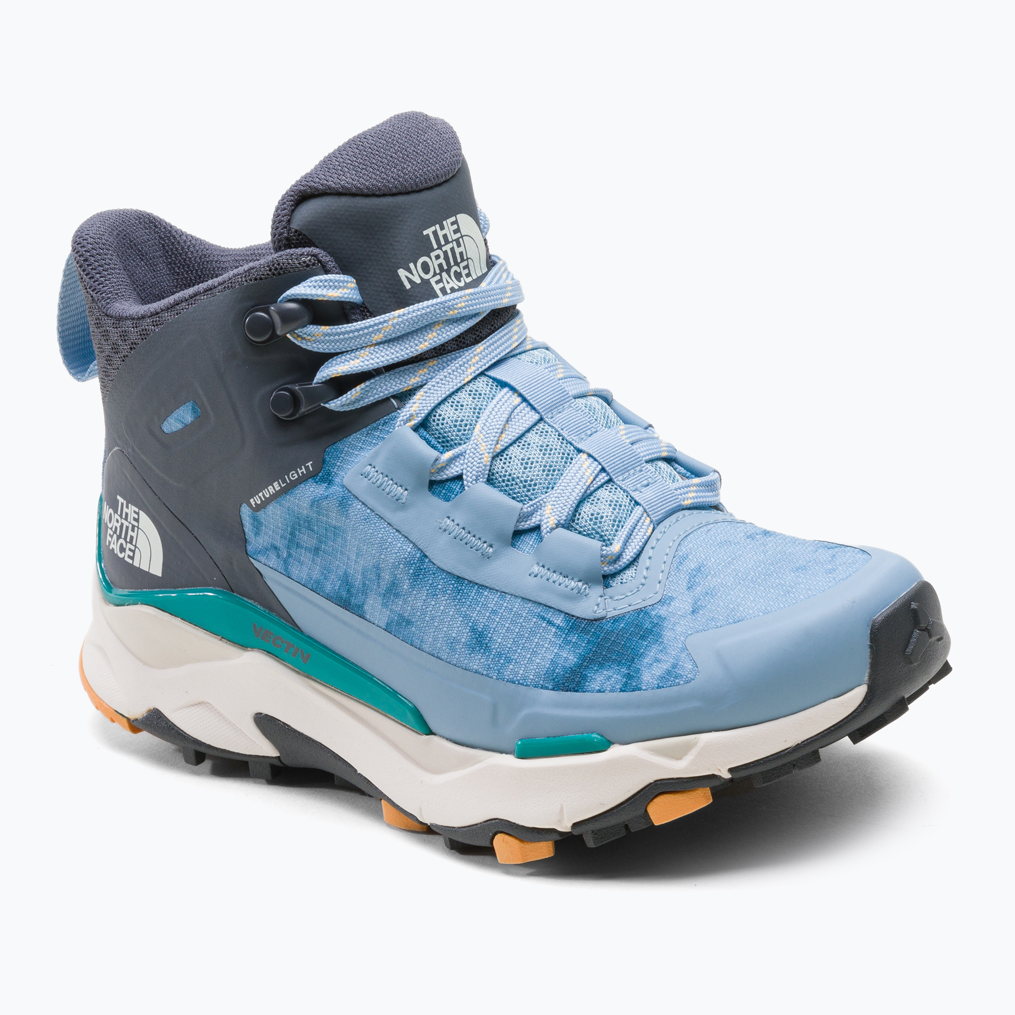 Stivali da trekking da donna The North Face Vectiv Exploris Mid Futurelight btbluretrdyeprint/vndsgry (37 EU) (Vectiv Exploris Mid Futurelight