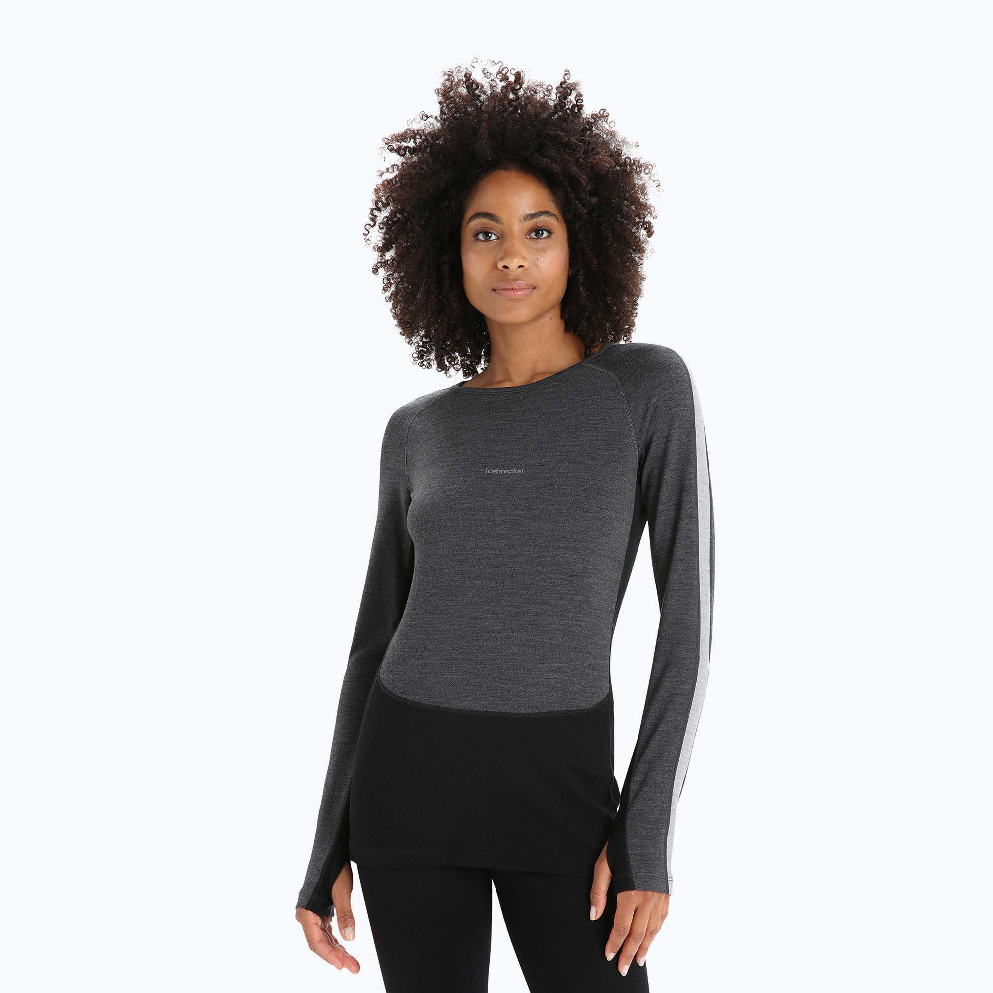Giacca termica a maniche lunghe da donna ZoneKnit 260 jet hthr/nero/metro hthr/cb (L) (ZoneKnit 260 IB0A56HL5851)