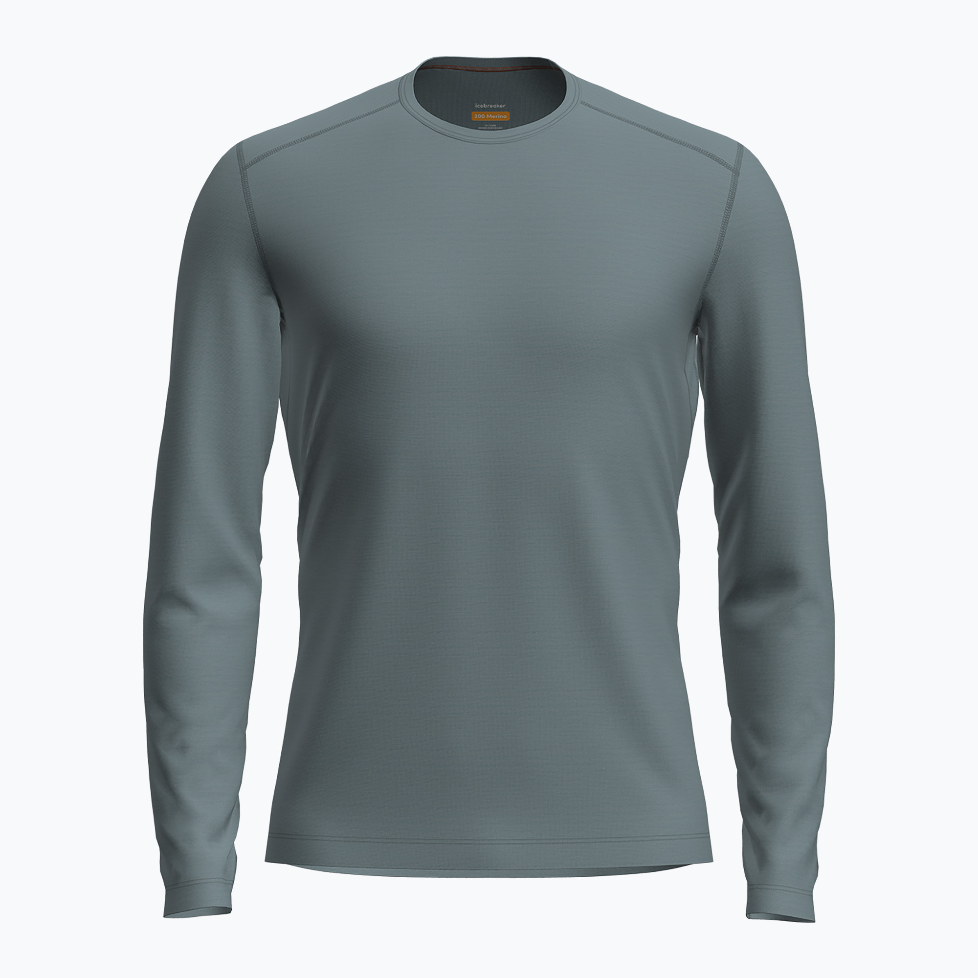 Uomo Icebreaker 200 Oasis Crewe manica lunga termica blu cenere (XL) (200 Oasis Crewe IB1043650A51)